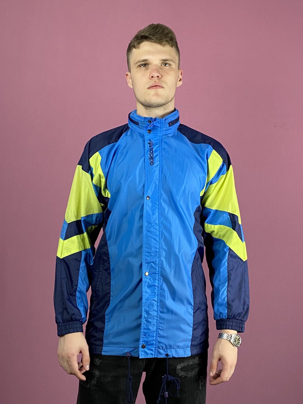 Adidas × Vintage 90s Adidas Vintage Men's Rain Jacket - M Size US M / EU 48-50 / 2 - 1 Thumbnail