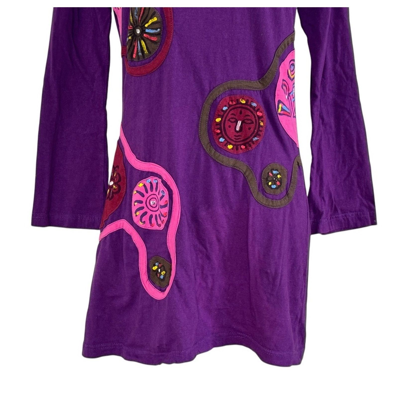 Kathmandu KATHMANDU IMPORTS Nepal 100% Cotton Embroidered Mini Dress Size S / US 4 / IT 40 - 5 Thumbnail