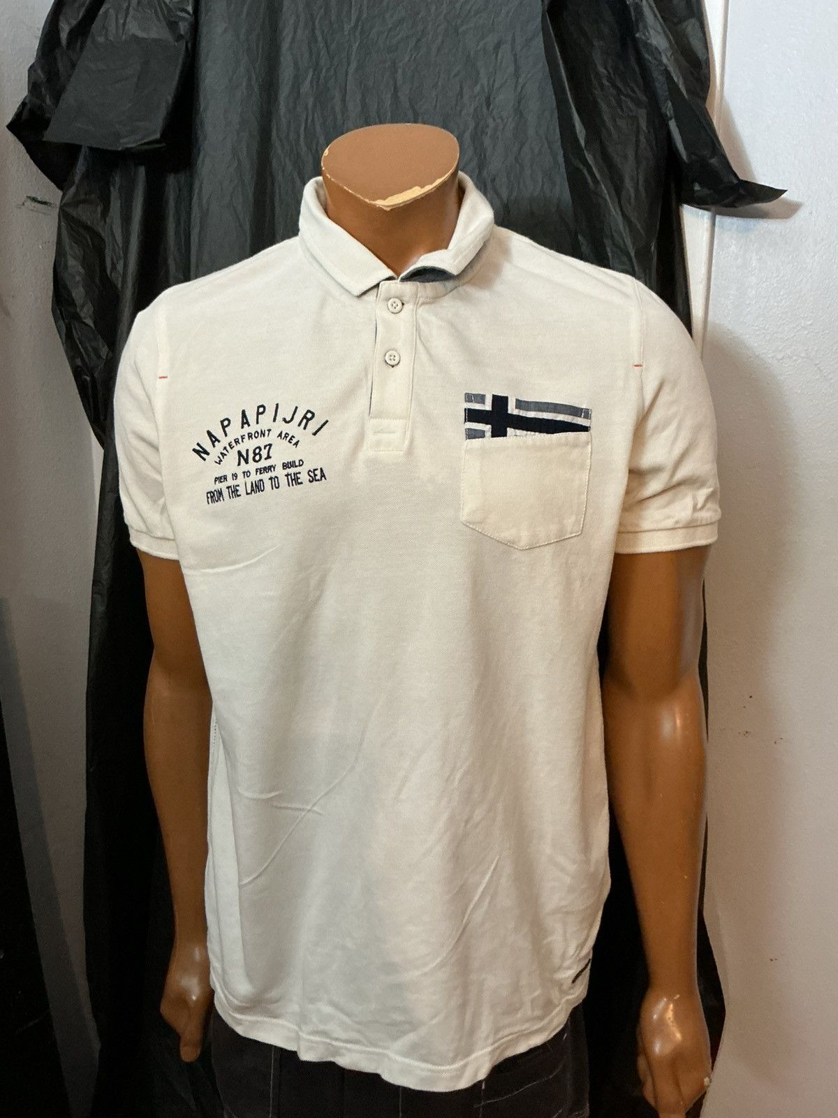Napapijri Napapijri Waterfront Area Land To The Sea N87 S/S Polo Shirt Size US L / EU 52-54 / 3 - 7 Thumbnail