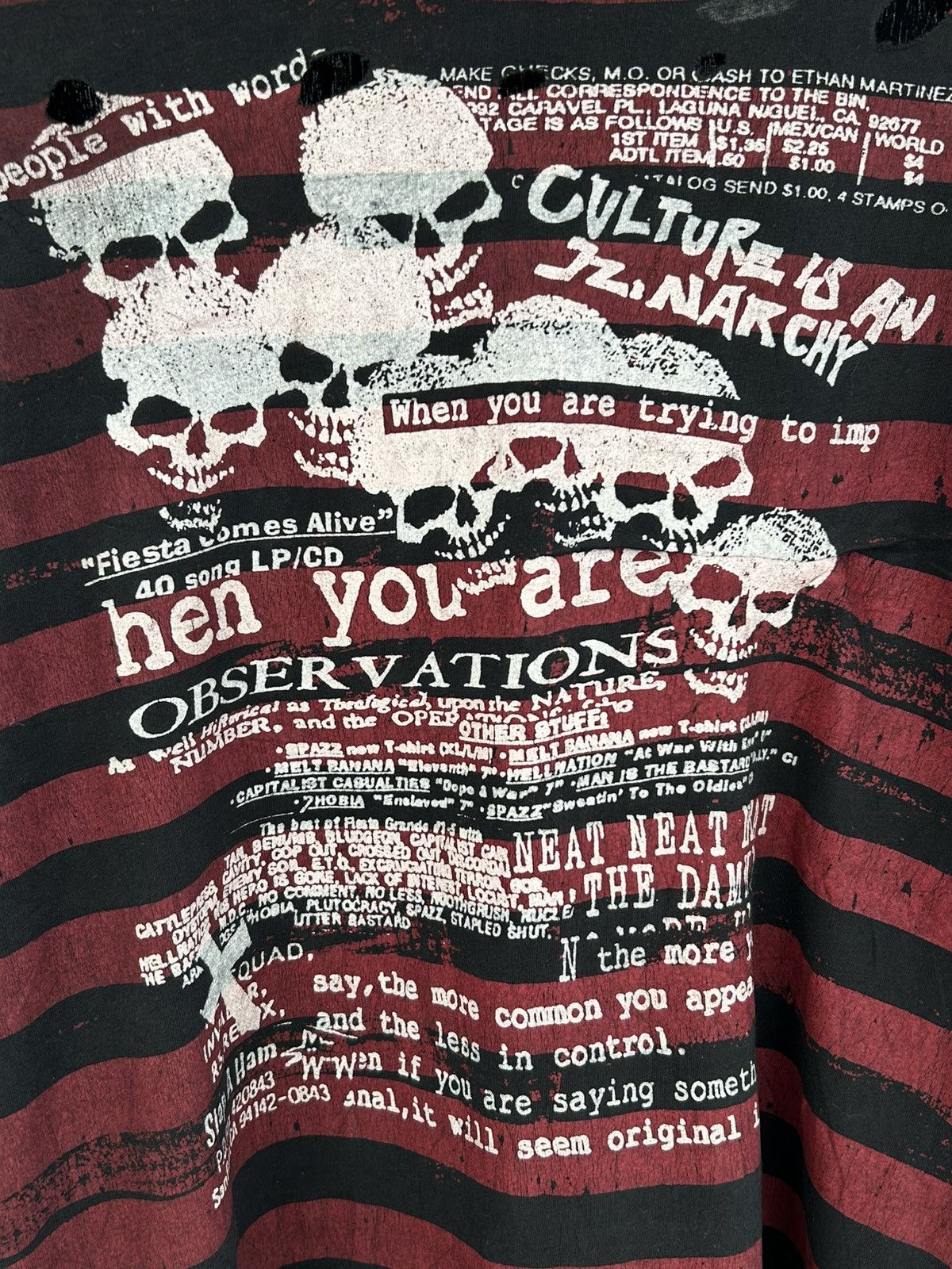 Japanese Brand H.Anarchyism Plus H.Naoto Vintage Stripe Longsleeve Tee Size US L / EU 52-54 / 3 - 4 Thumbnail
