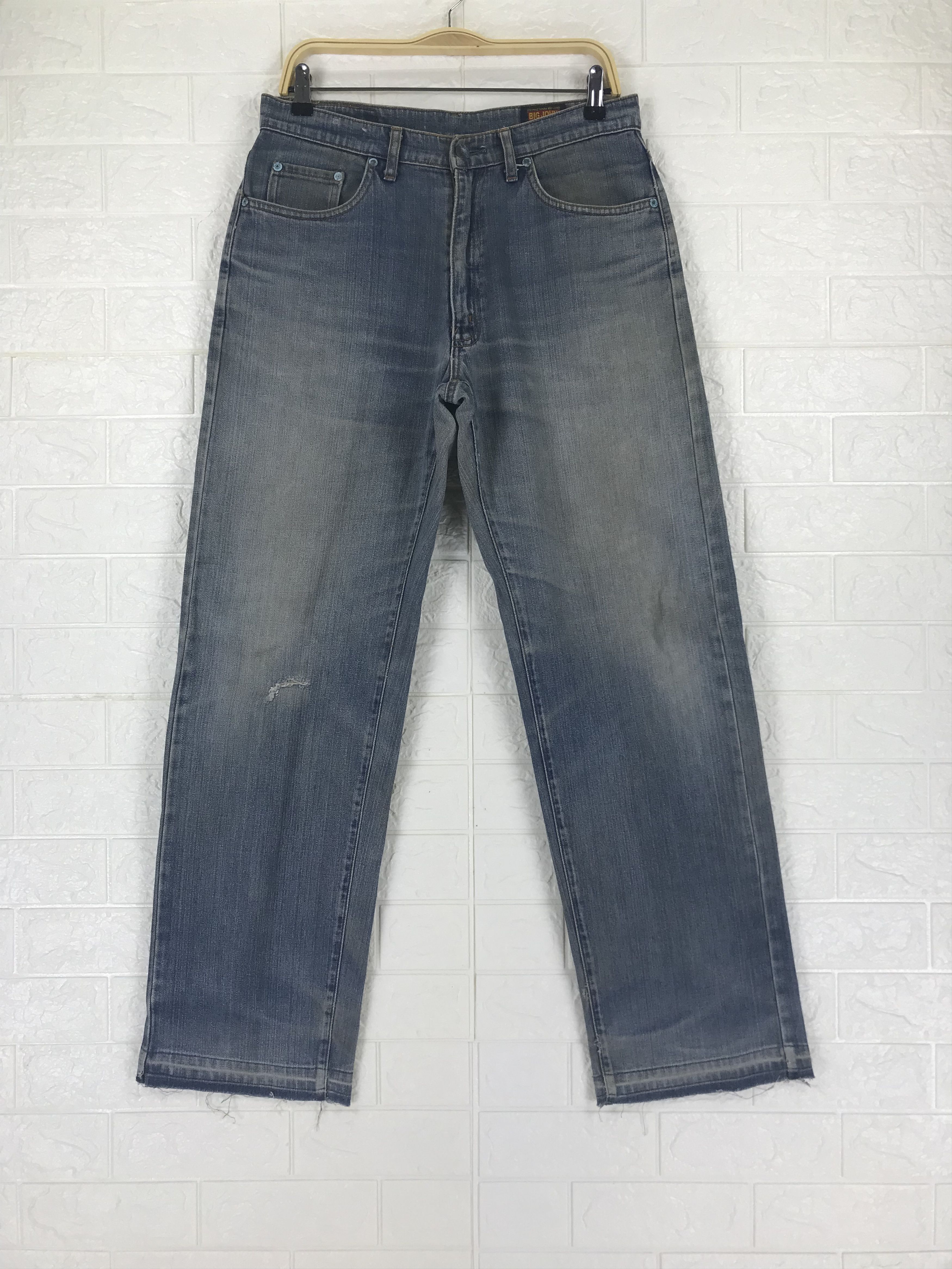 Big John Vintage Big John Faded Blue Jeans Distressed Denim Size US 32 / EU 48 - 1 Thumbnail