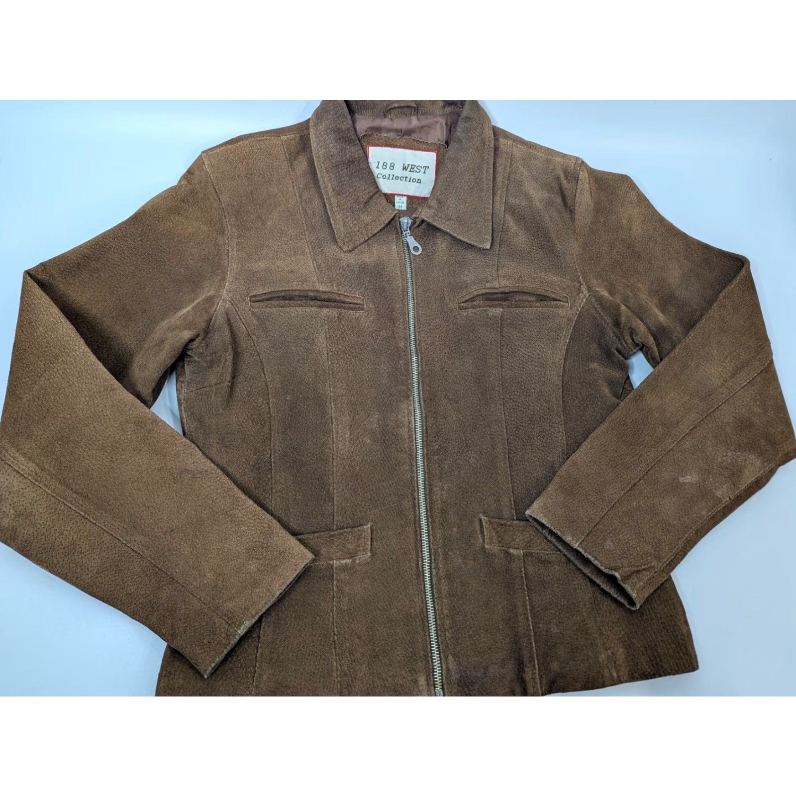 Vintage VINTAGE 188 West Leather Jacket Full Zip Front Western Cowgirl Rodeo Size M Medium Brown Women Jacket Regular Western Theme Mens Womens? Size M / US 6-8 / IT 42-44 - 2 Thumbnail