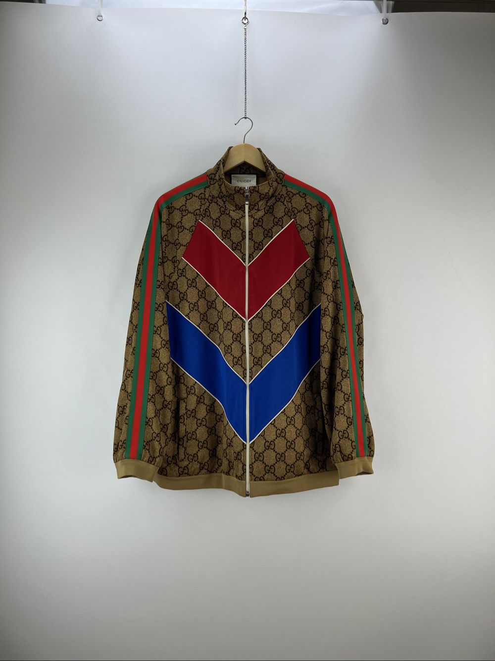 Gucci Gucci GG Chevron Track Jacket Size L Size US L / EU 52-54 / 3 - 1 Thumbnail