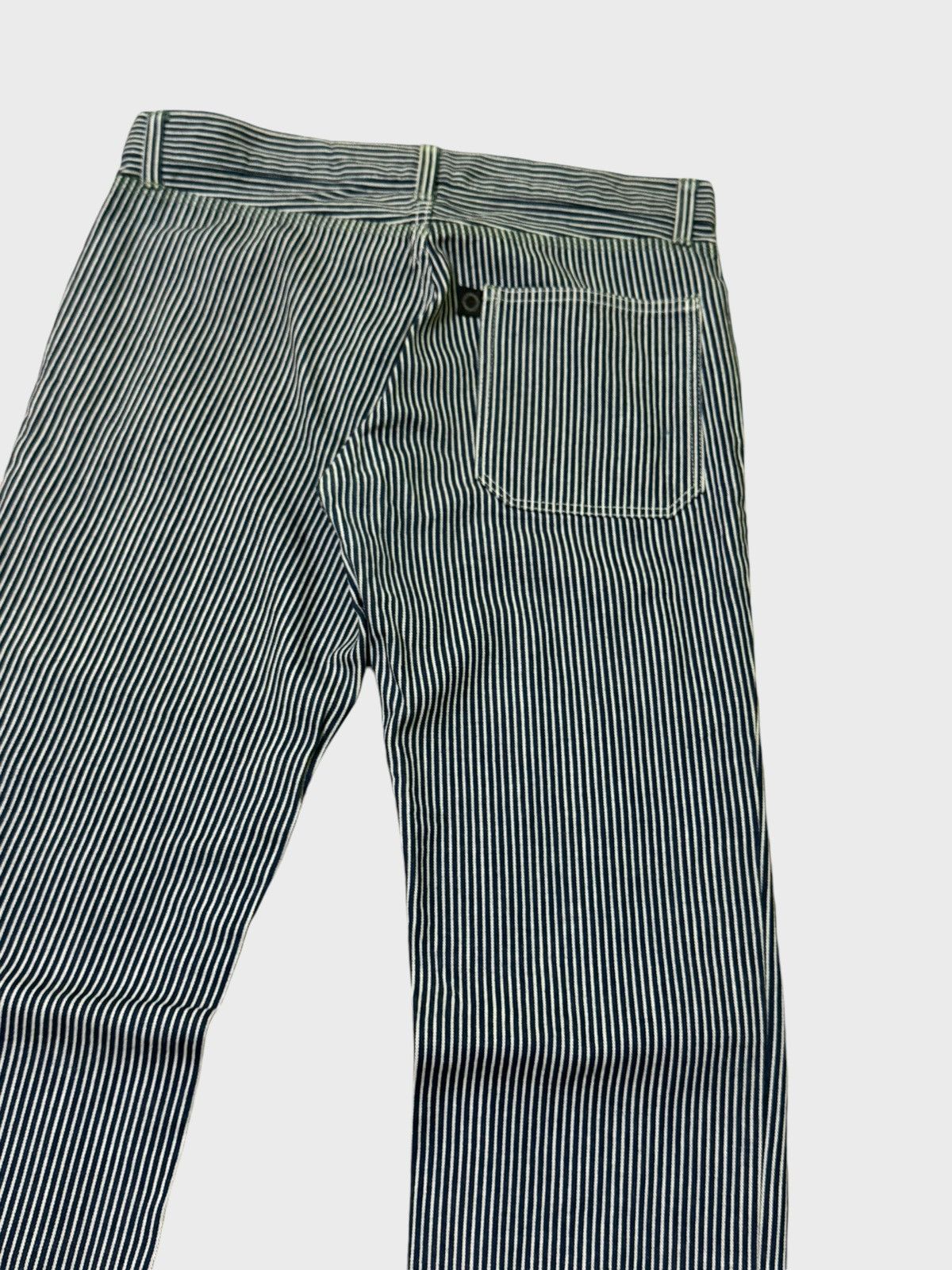 Japanese Brand × Vintage × Yohji Yamamoto Vintage INÉD HOMME Yohji Yamamoto Striped Hickory Pant Size US 31 - 10 Thumbnail