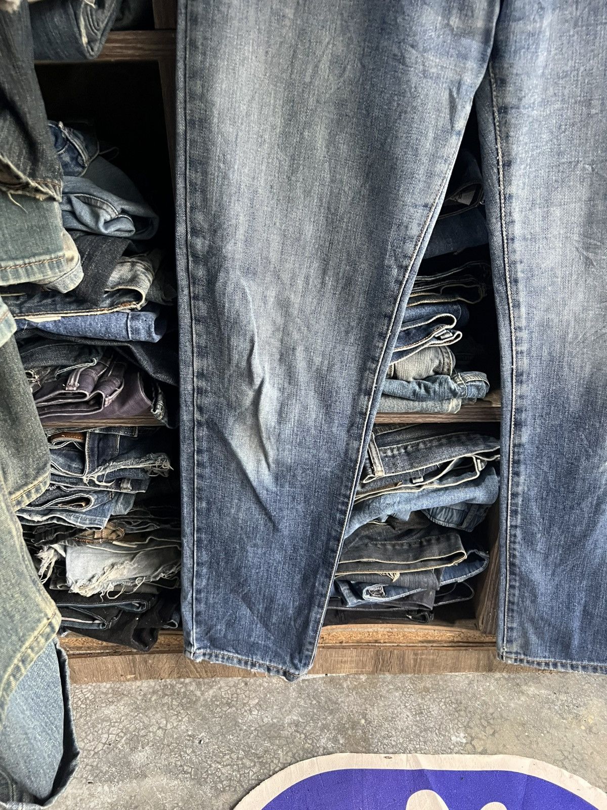 Edwin 🔥Vintage Edwin 407 Distressed Denim Size US 34 / EU 50 - 4 Thumbnail