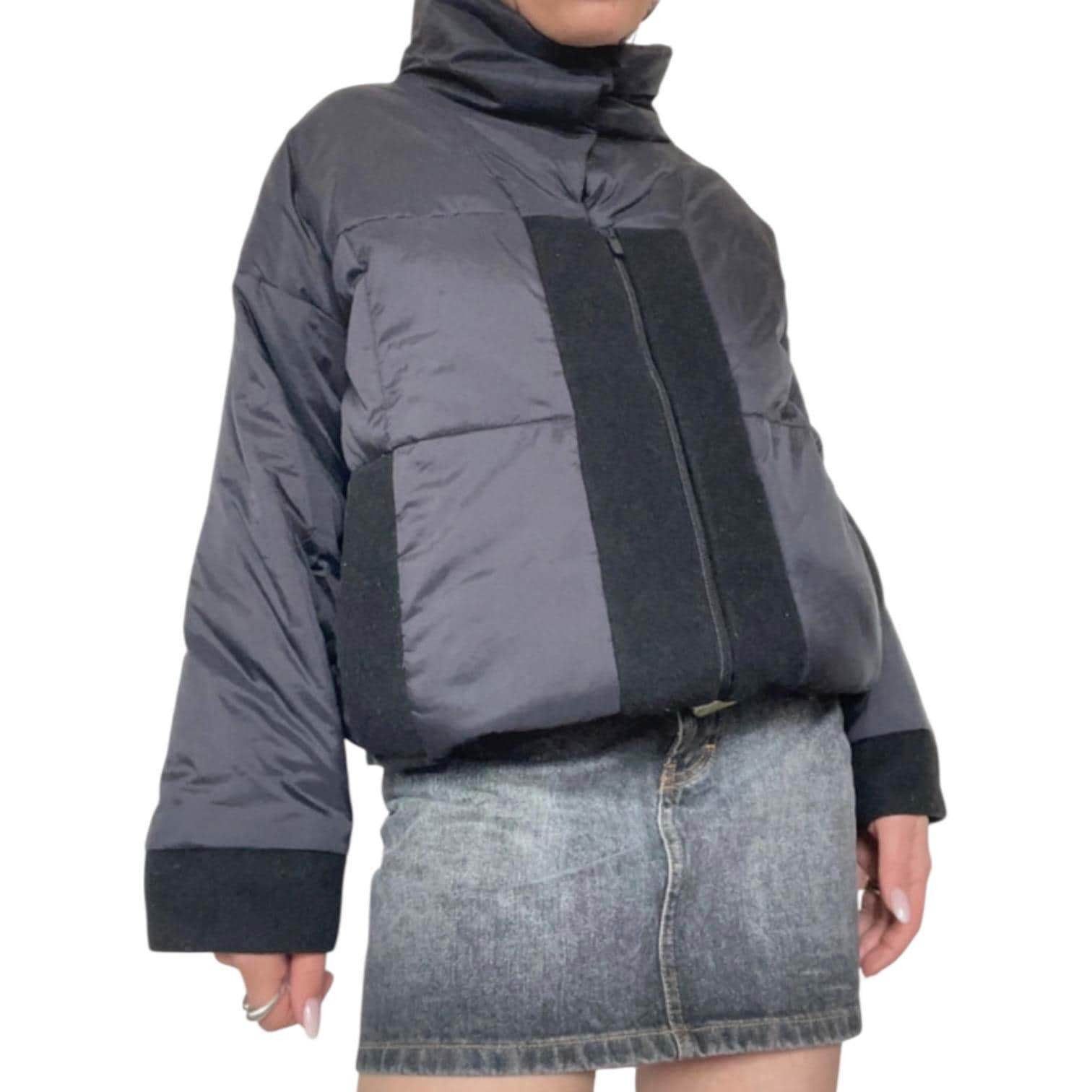 Cop Copine The Cop Copine Wool Detailed Puffer Jacket Size ONE SIZE - 1 Thumbnail
