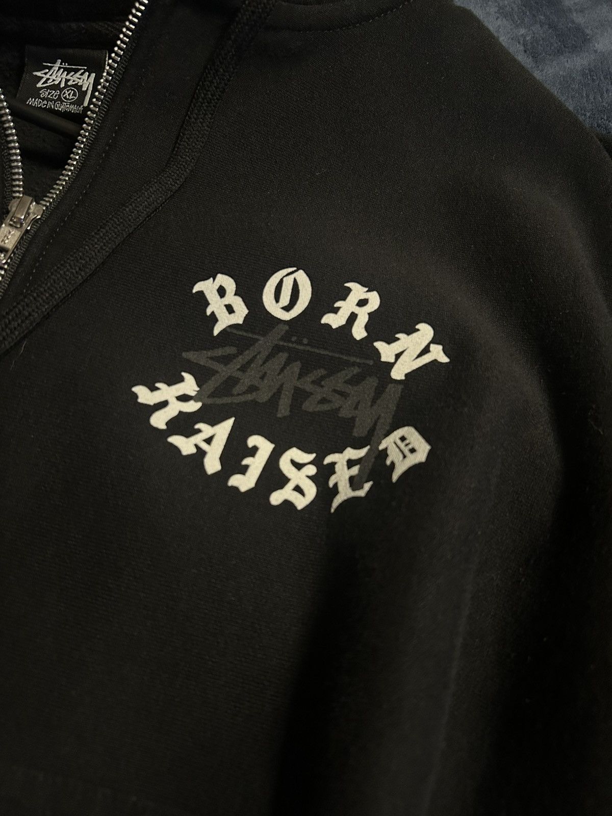 Born X Raised × Stussy Stussy Born x Raised Zip Up Hoodie Size US XL / EU 56 / 4 - 3 Thumbnail