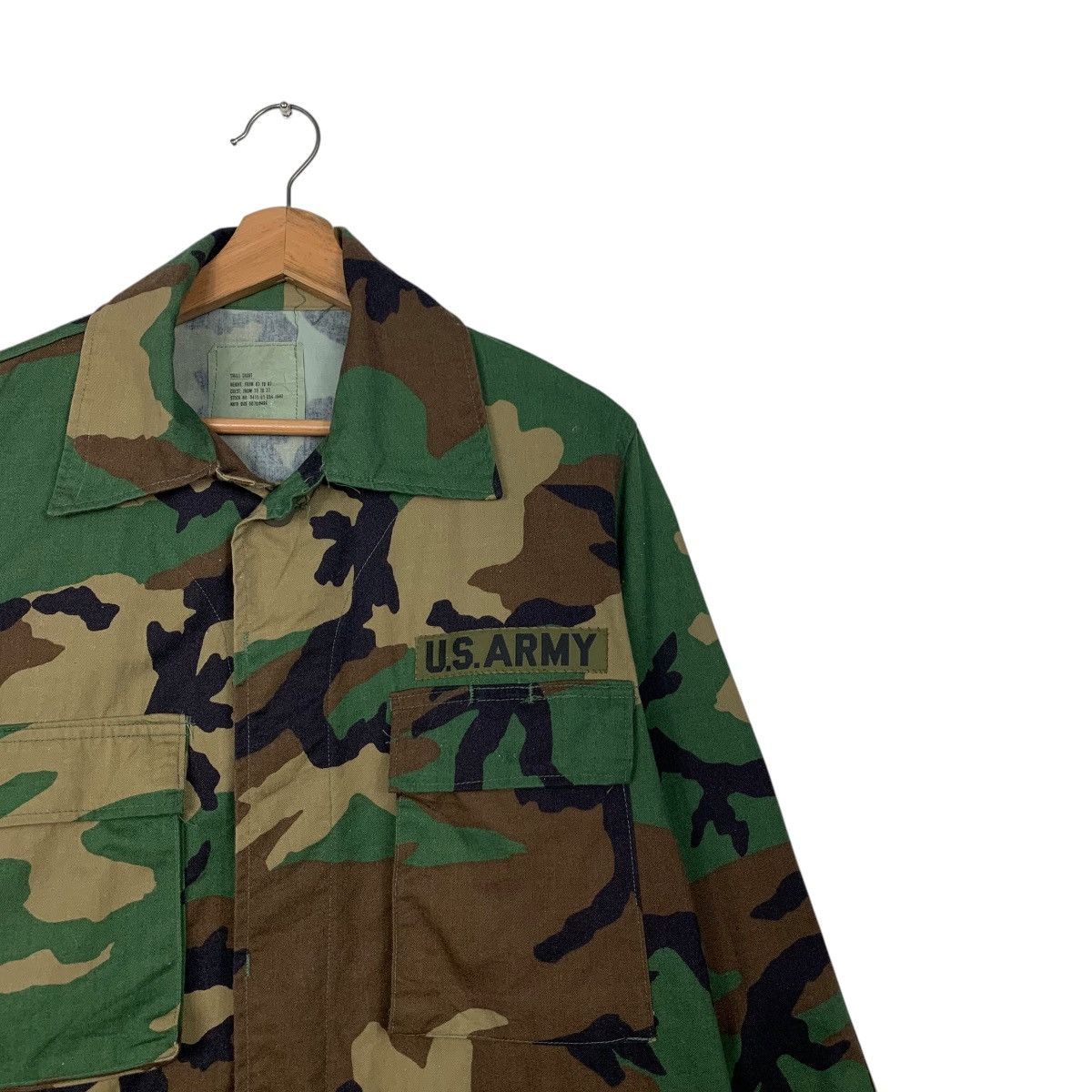 Vintage Vintage U.S ARMY Green Camo Combat Jacket #2591-C117 Size US S / EU 44-46 / 1 - 5 Thumbnail