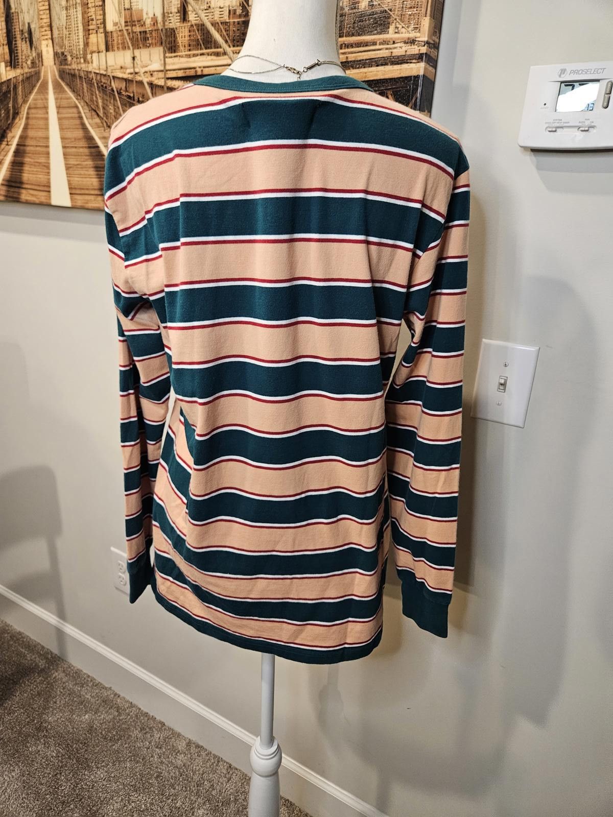 Civil Regime Men's Civil Regime Long Sleeve Striped Crew Neck Tee Size US M / EU 48-50 / 2 - 3 Thumbnail