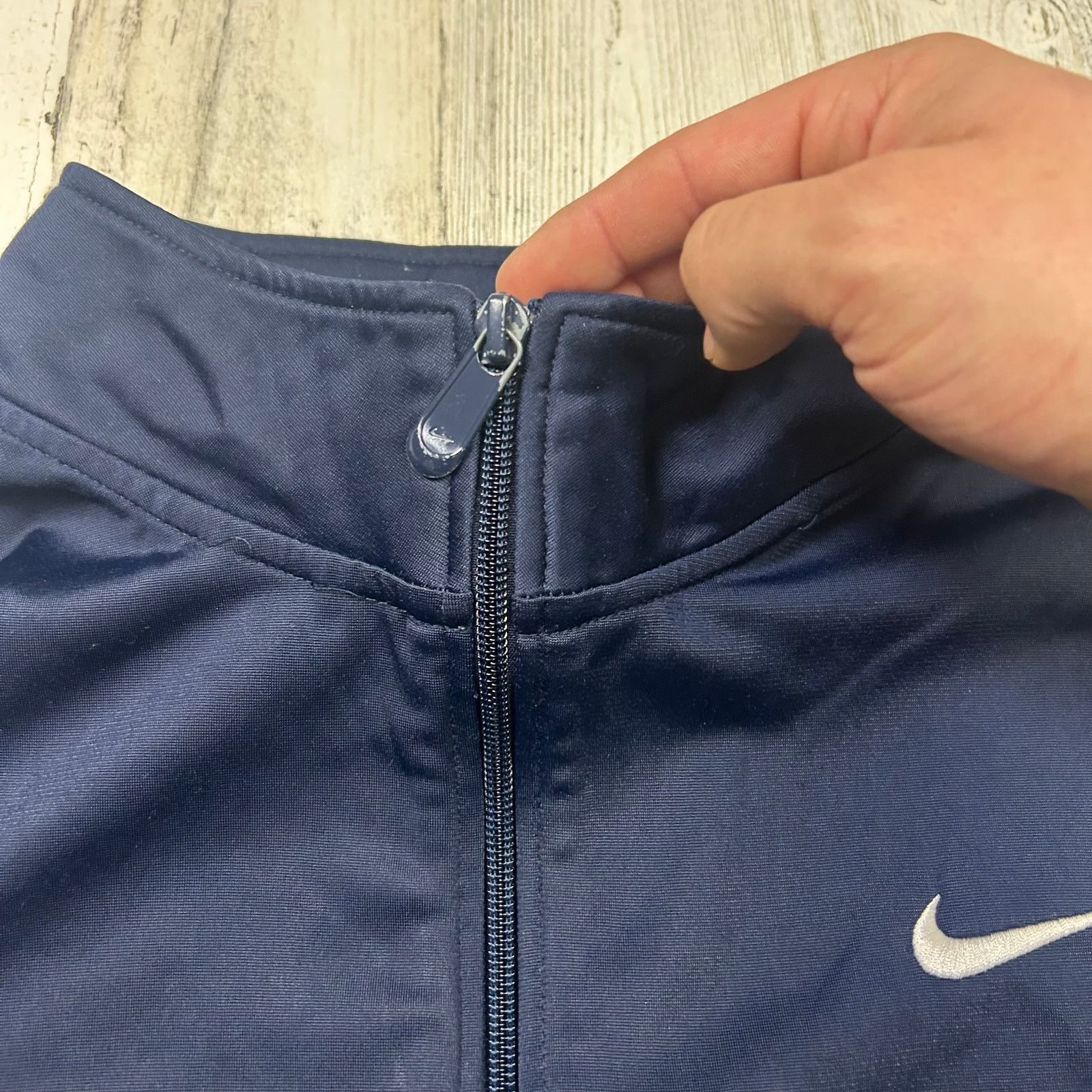 Nike Nike Track Jacket Striped Men's Activewear Zip-Up Blue Size US L / EU 52-54 / 3 - 4 Thumbnail