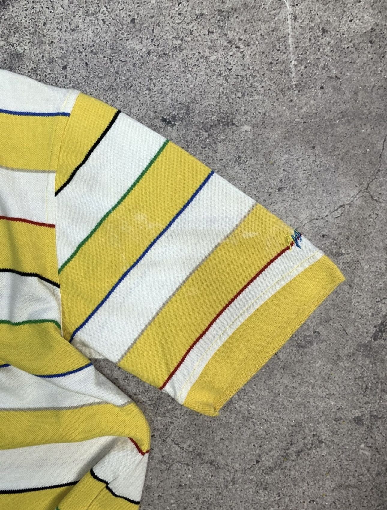 Coogi Vintage COOGI Striped Yellow Polo Size US L / EU 52-54 / 3 - 11 Thumbnail