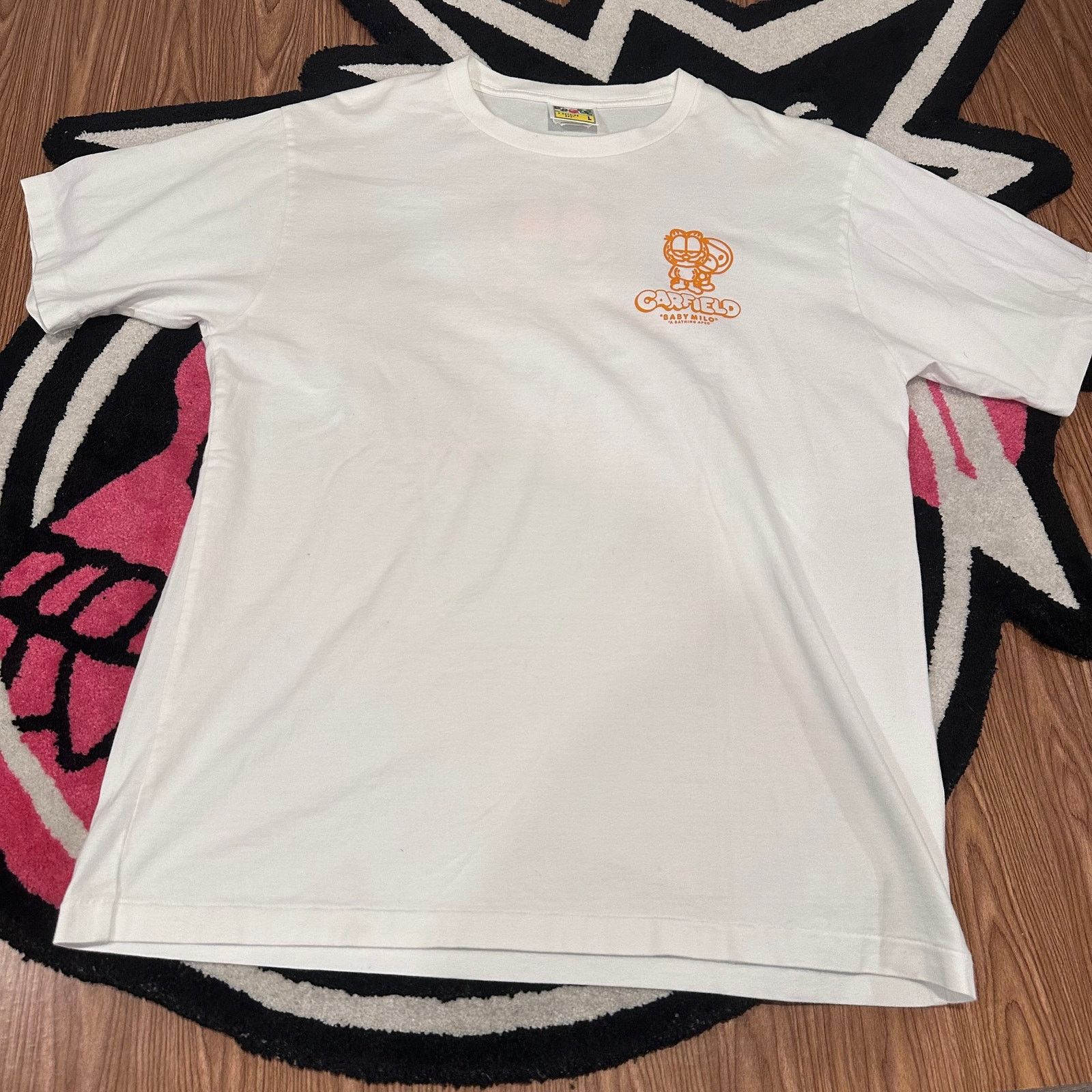 Bape BAPE x Garfield #4 Tee - White - Size Large - Used Size US L / EU 52-54 / 3 - 4 Thumbnail