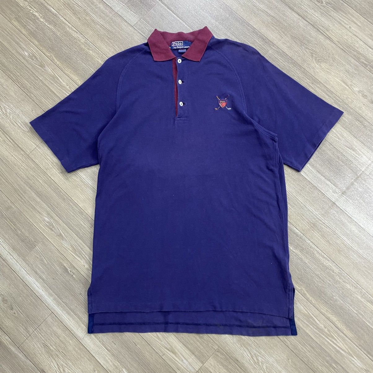 Polo Ralph Lauren 1990s Vintage Polo Ralph Lauren Flags Golf Polo Shirt Size US S / EU 44-46 / 1 - 1 Thumbnail