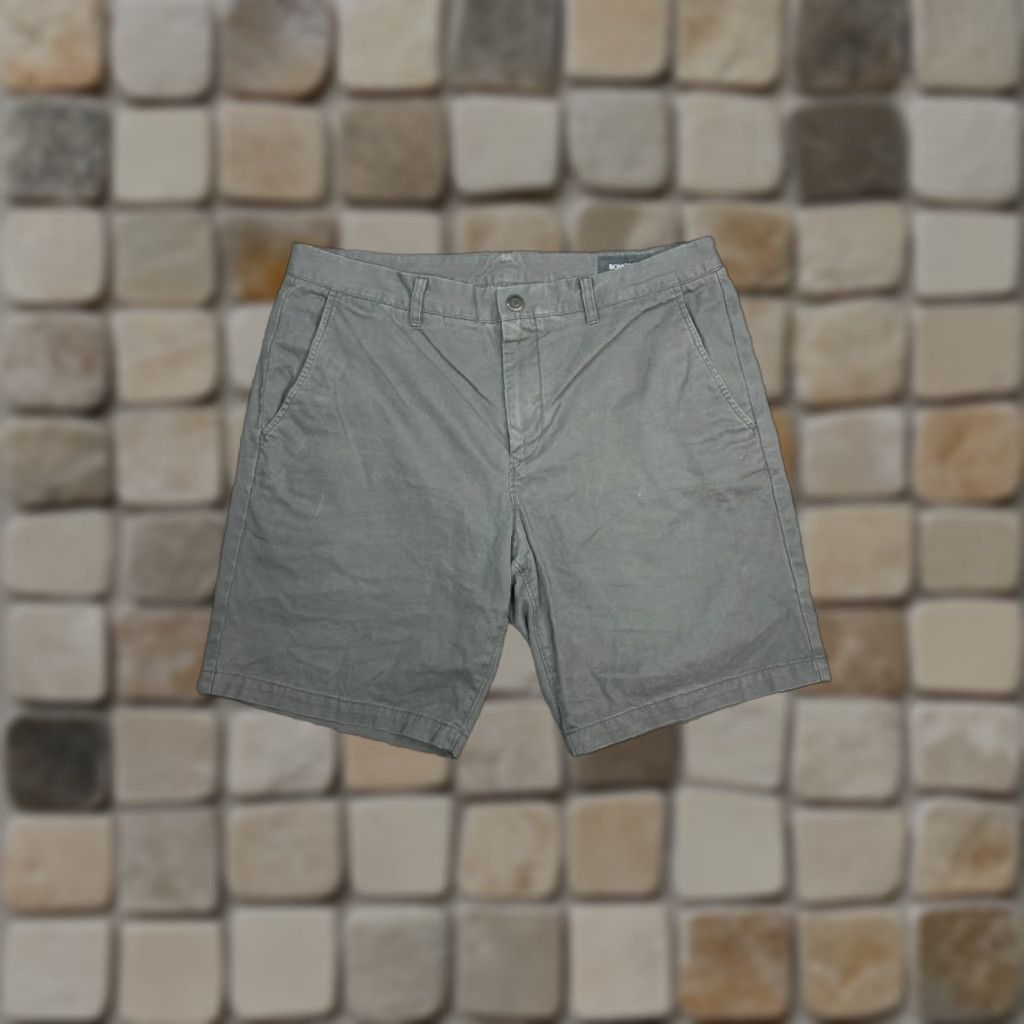 Bonobos Bonobos Chino Shorts Mens 36 Gray Cotton Mid Rise Flat Front Zip Fly Outdoor Size US 36 / EU 52 - 1 Thumbnail
