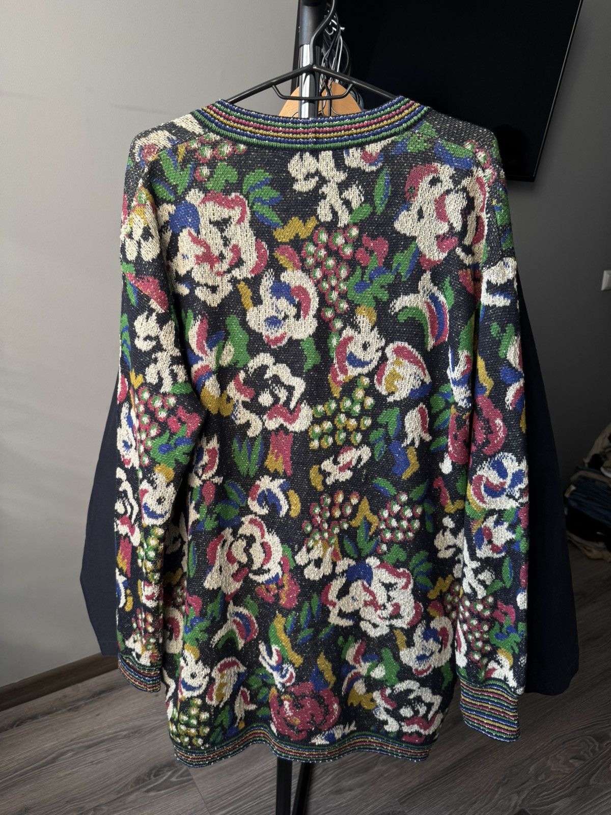 Missoni × Vintage Missoni Vintage 1990 floral knitted cardigan Size L / US 10 / IT 46 - 7 Thumbnail