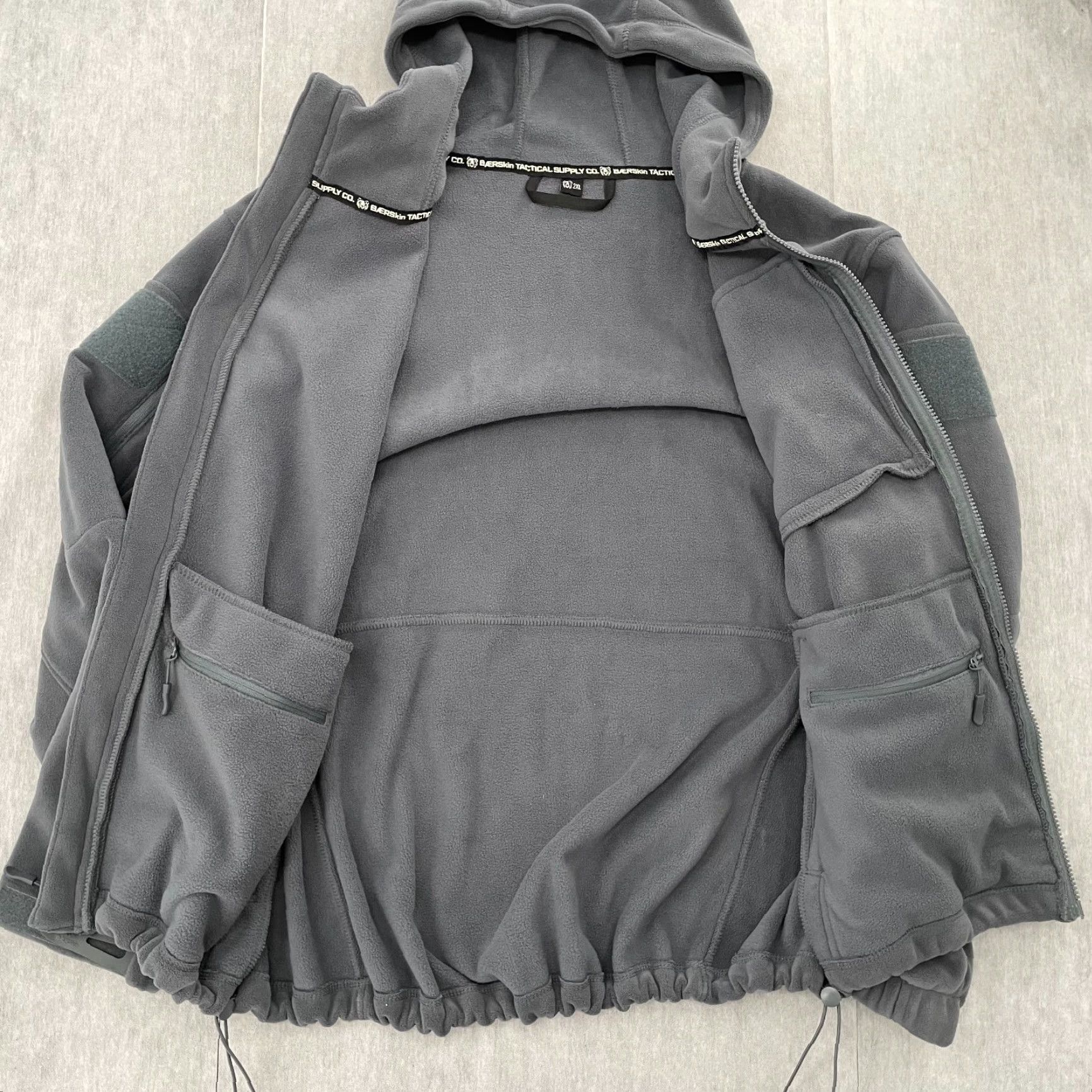 Vintage BAERSkin Jacket Adult 2XL Gray Tactical Fleece Hooded Full Zip Military Coat Men Size US XXL / EU 58 / 5 - 3 Thumbnail
