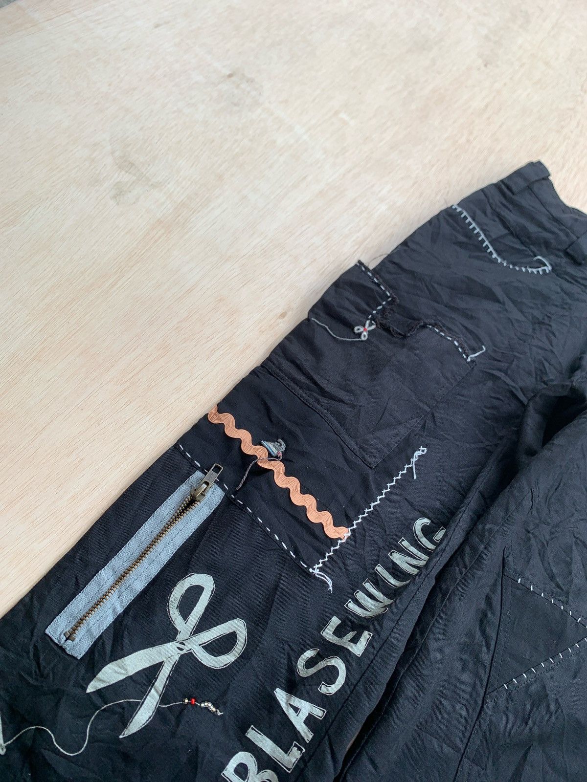 Hysteric Glamour × Japanese Brand Olleborebla Yohji Yamamoto Style Black Pants Size US 28 / EU 44 - 9 Thumbnail