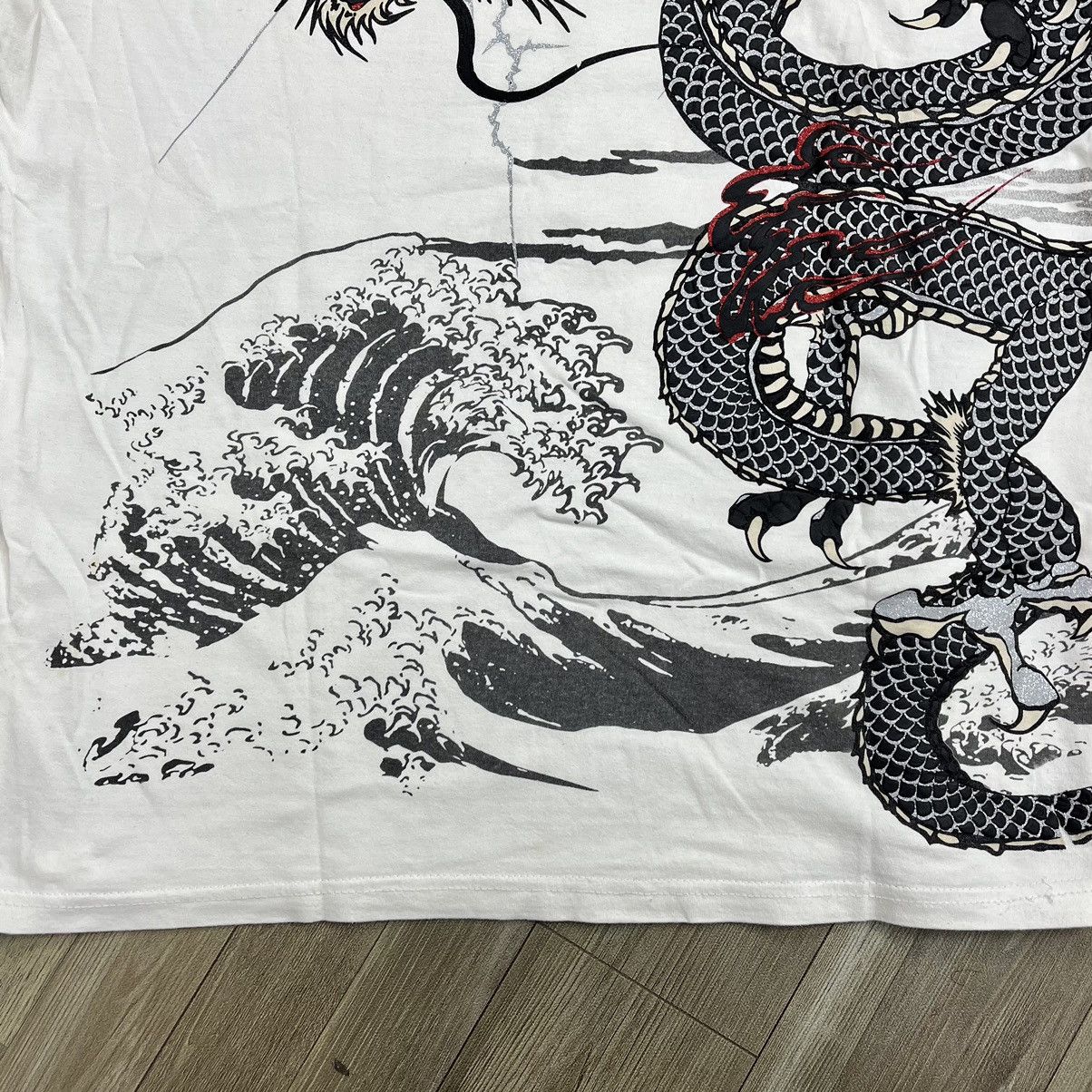 Japanese Brand Cute All Sukajan Dragon Sakura Polo Shirt Size US L / EU 52-54 / 3 - 8 Thumbnail