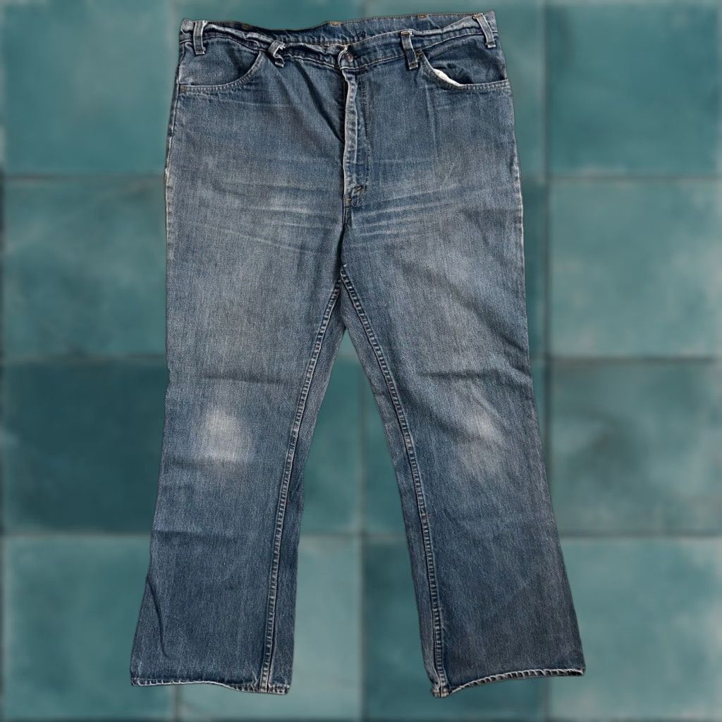 Levi's VINTAGE Levi's 646 Jeans Bootcut Men 40x30 Blue Denim USA 70s 500 Series Slim Classic Mid Rise Retro 40 Mens Size US 40 / EU 56 - 1 Thumbnail