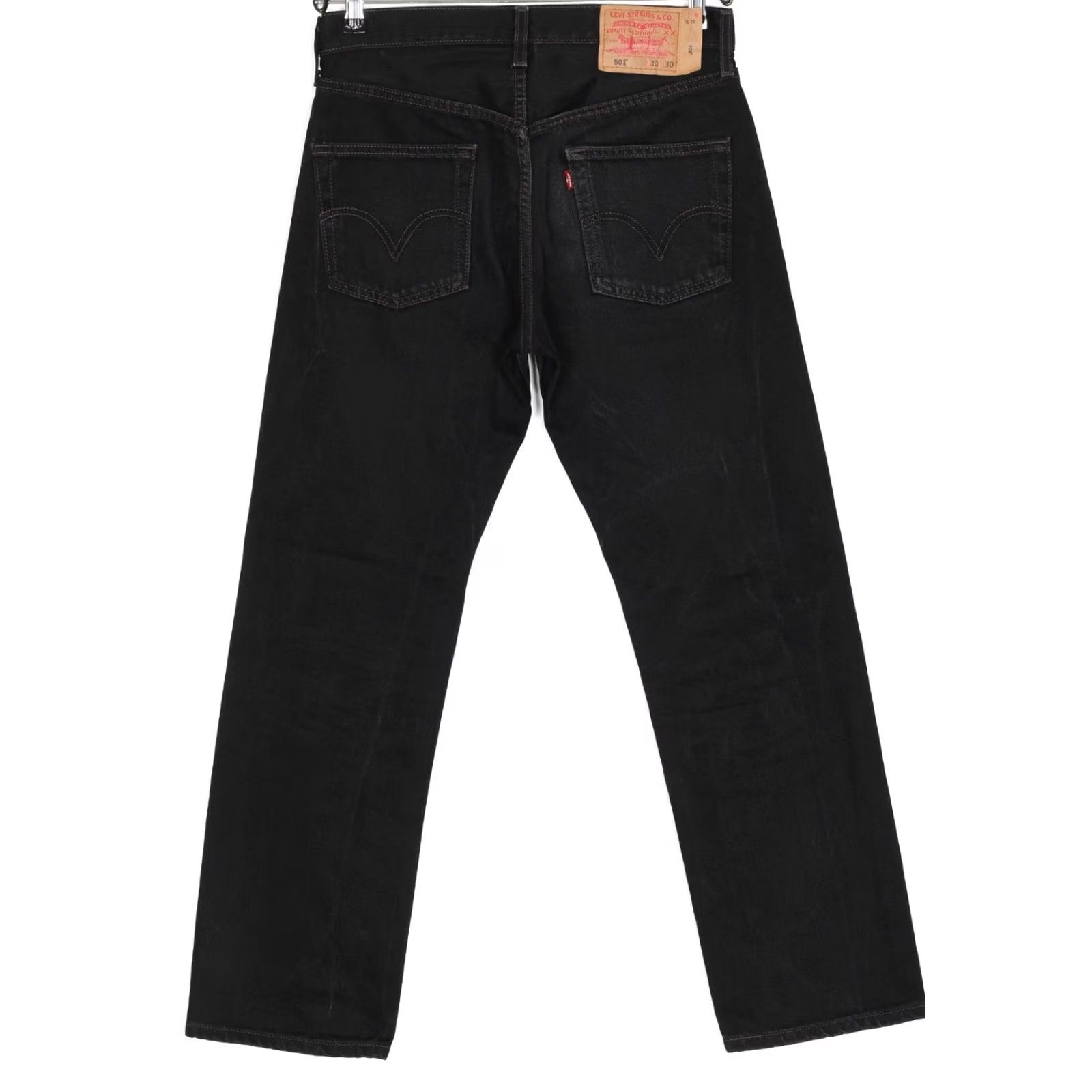 Levi's VINTAGE Levi's 501 Jeans Men 30x30 Regular Straight Denim Jeans Black Guatemala DZ7190 5-Pocket Mens Size US 30 / EU 46 - 4 Thumbnail