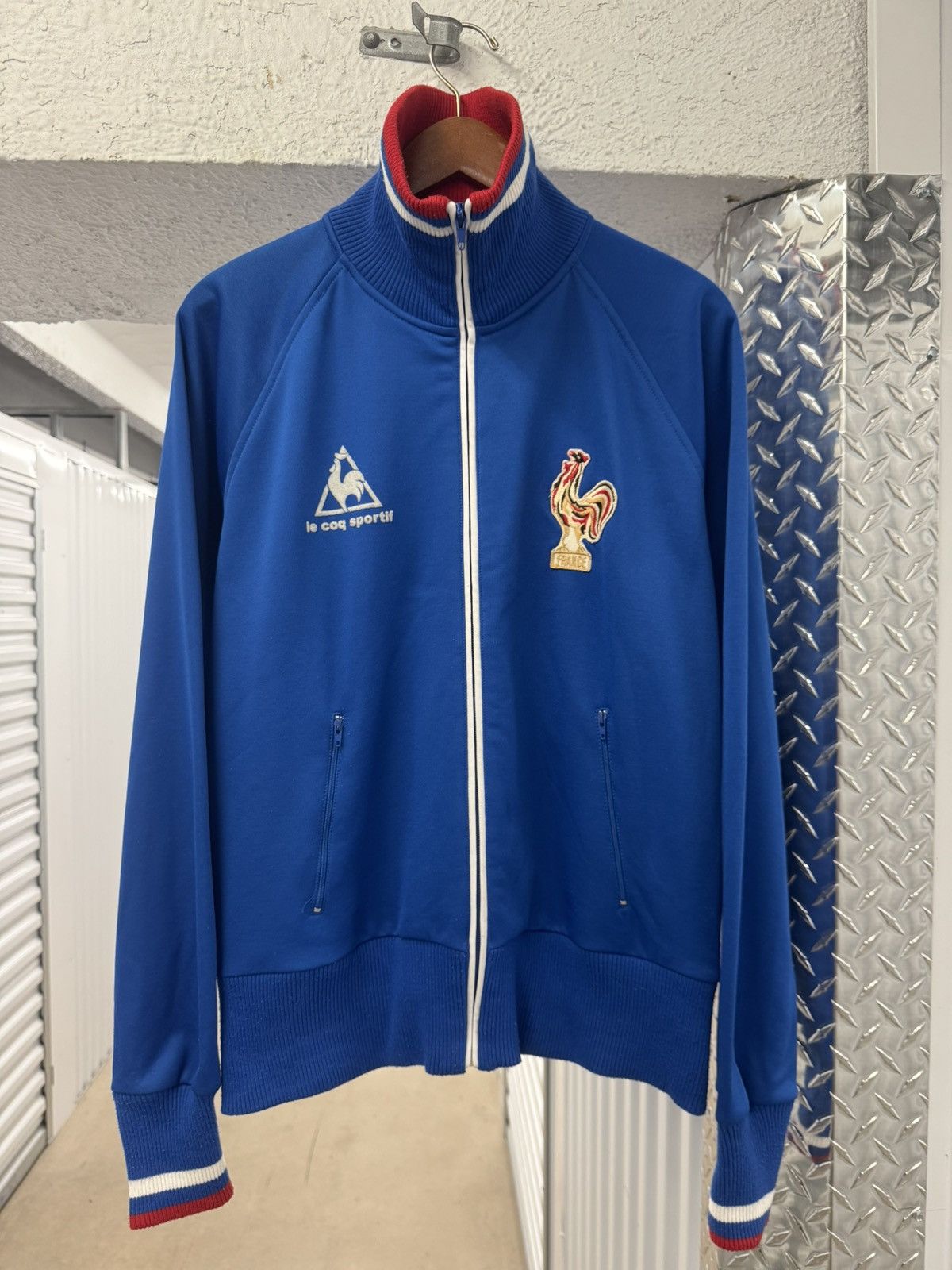 4GSELLER Vintage le coq sportif France Soccer Track Jacket Size US XL / EU 56 / 4 - 1 Thumbnail