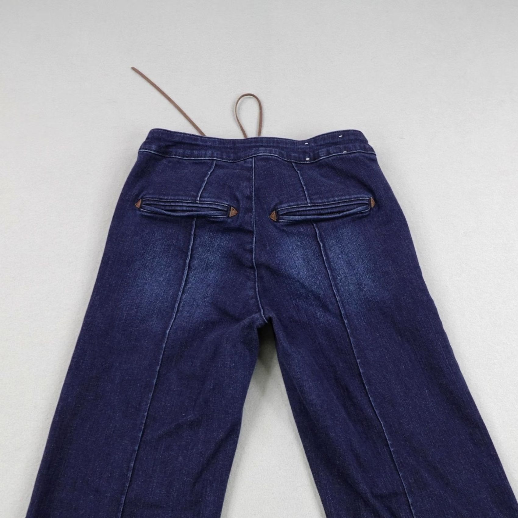 Vintage IDYLLWIND Jeans Womens Blue Denim Western Flared Lace Up Miranda Lambert 8/32 Size 30" / US 8 / IT 44 - 6 Thumbnail