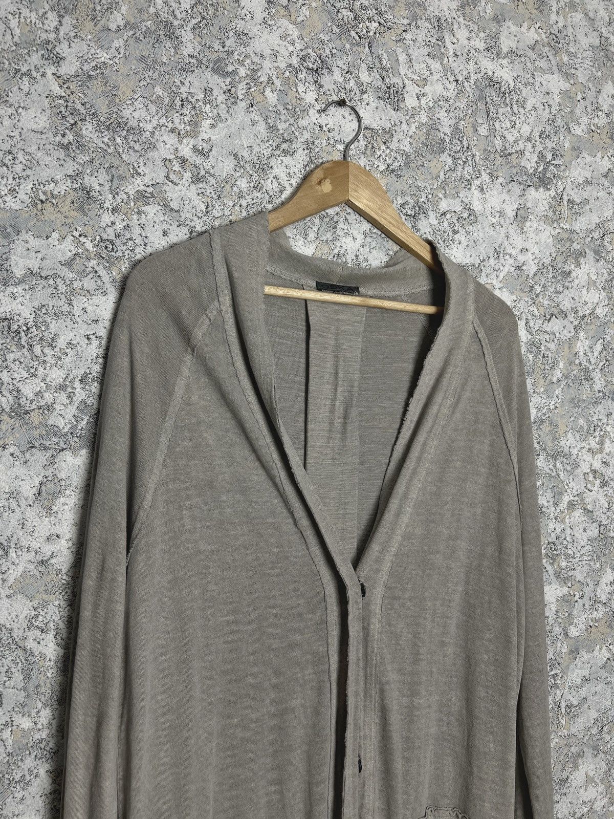 OSKA Oska Gray Long Sleeve Lagenlook Cape Cardigan Sweater Size L / US 10 / IT 46 - 3 Thumbnail