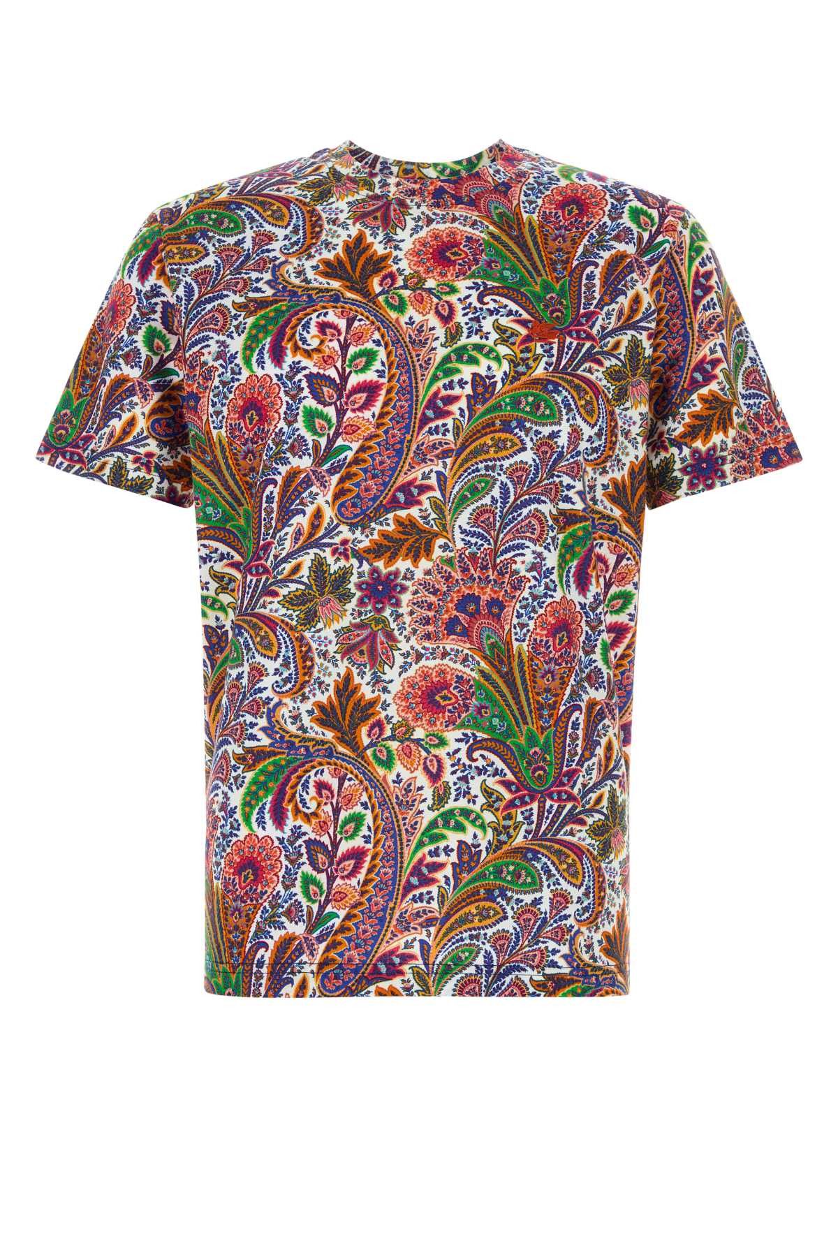 Etro Printed Cotton T-Shirt Size US M / EU 48-50 / 2 - 1 Thumbnail