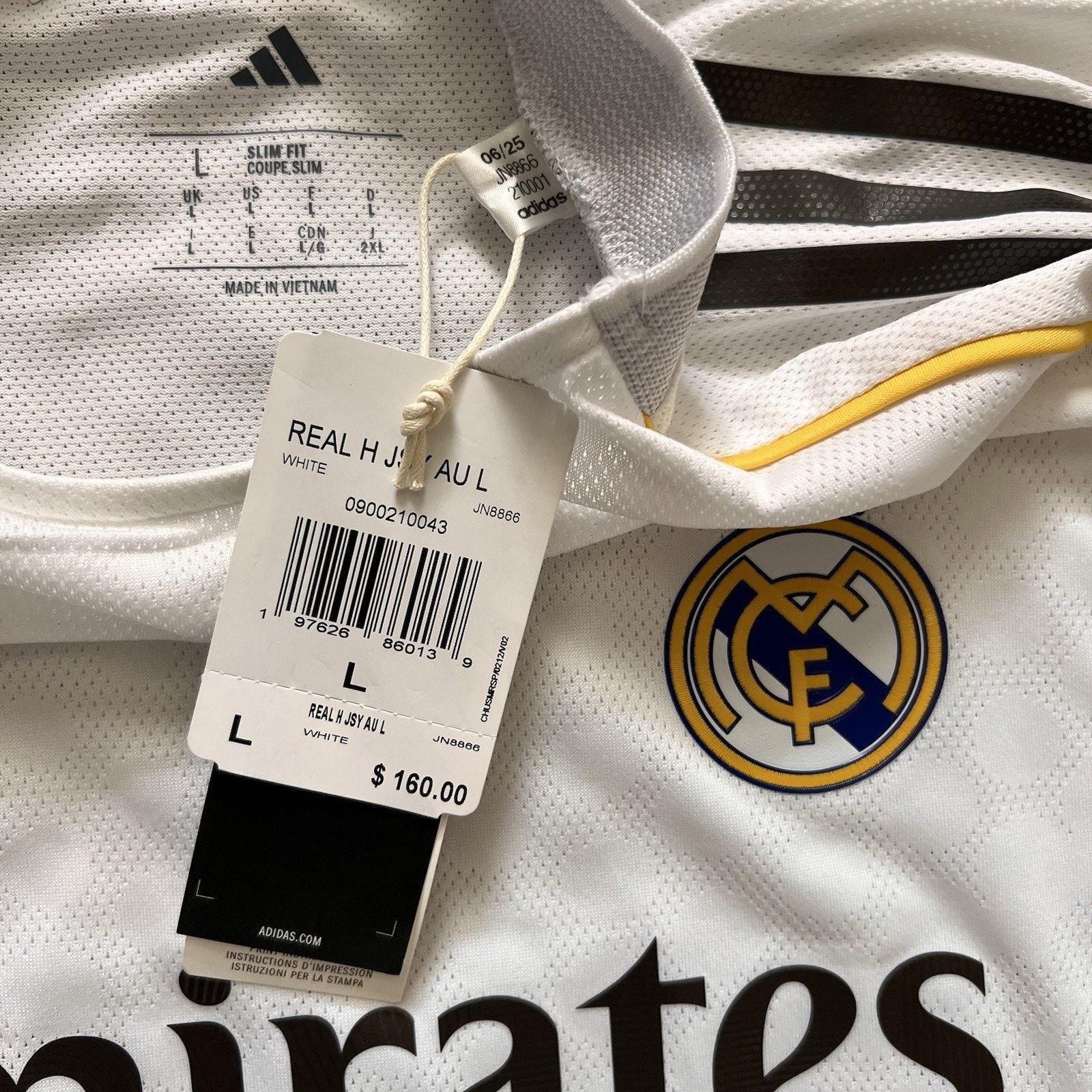 Adidas Adidas Real Madrid 25/26 Home Authentic Jersey Large NWT Size US L / EU 52-54 / 3 - 5 Thumbnail
