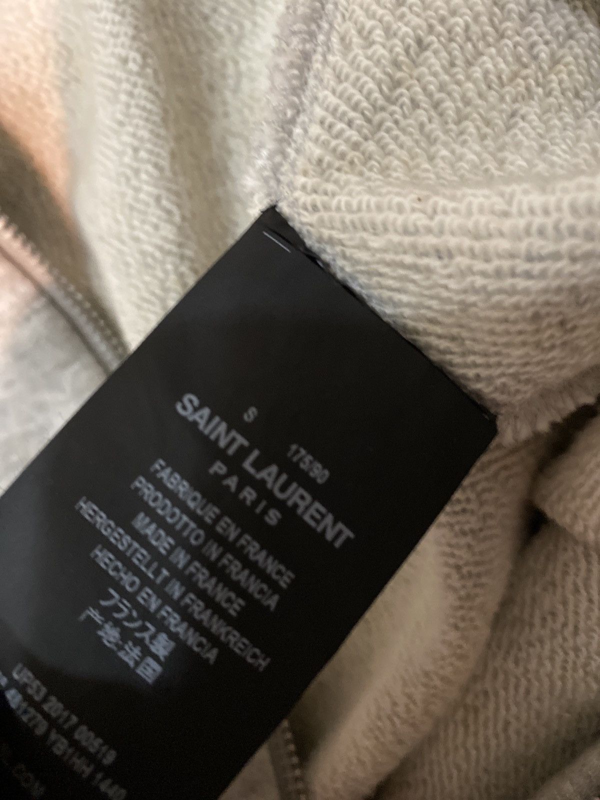 Saint Laurent Paris Saint Laurent Men’s Grey Hoodie Size US S / EU 44-46 / 1 - 4 Thumbnail