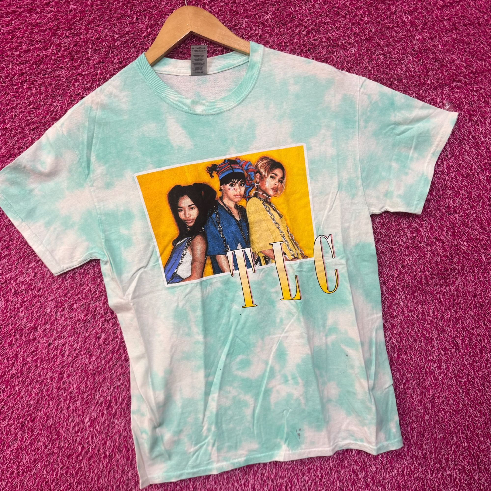 Other TLC T-Boz Lisa Left Eye Chilli Poster Soul Group Tie Dye M Size US M / EU 48-50 / 2 - 3 Thumbnail