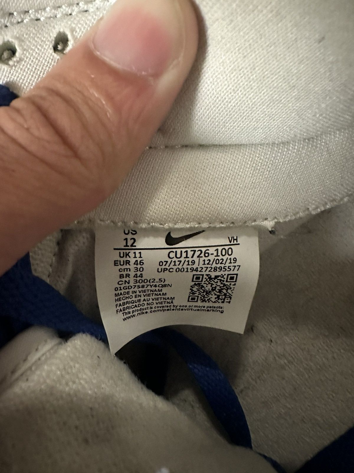 Nike Nike Dunk Low SP Kentucky Blue Size US 12 / EU 45 - 6 Thumbnail