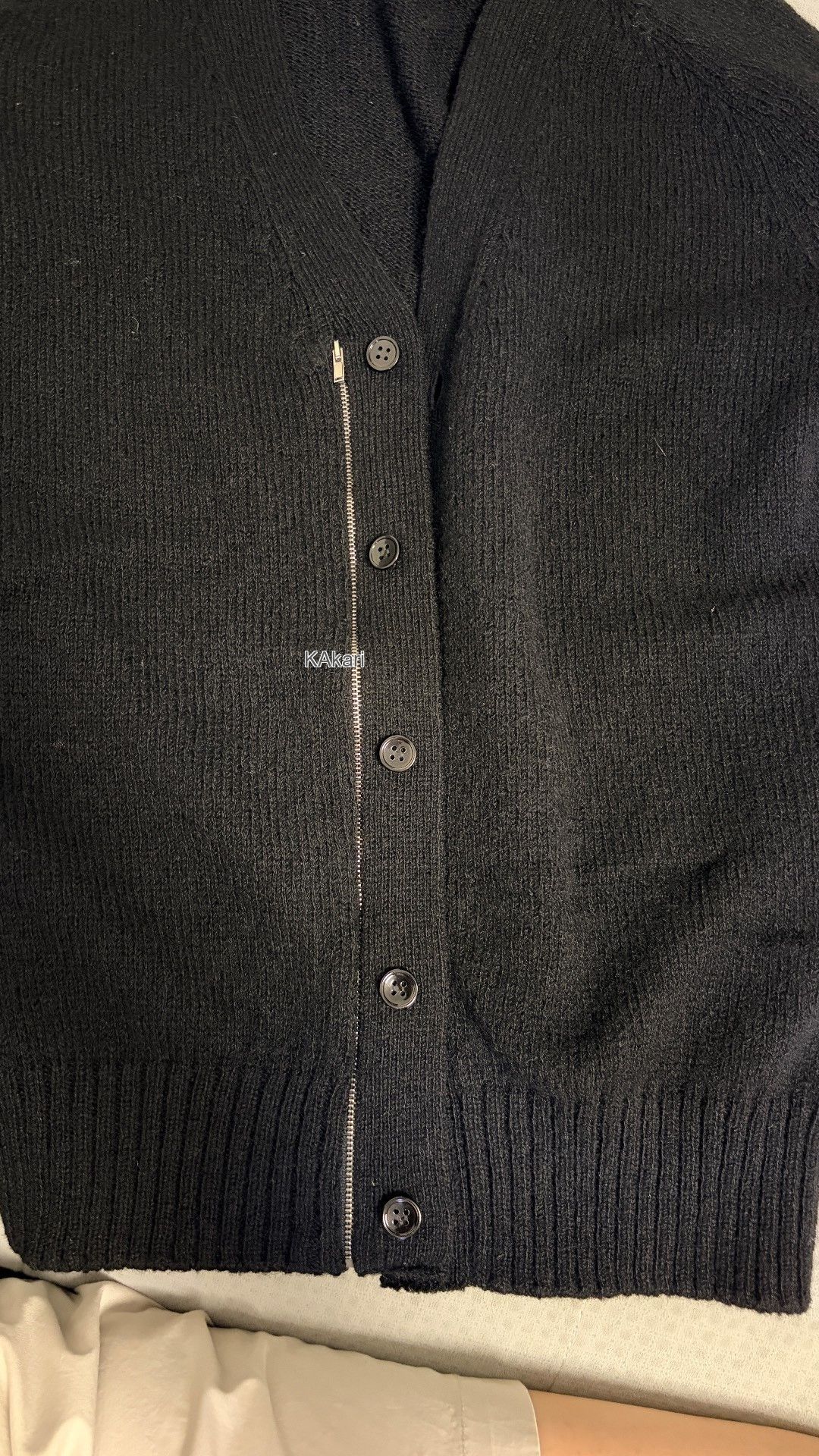 Saint Laurent Paris Saint Laurent FW15 Black Zip Cardigan L Size US L / EU 52-54 / 3 - 2 Thumbnail