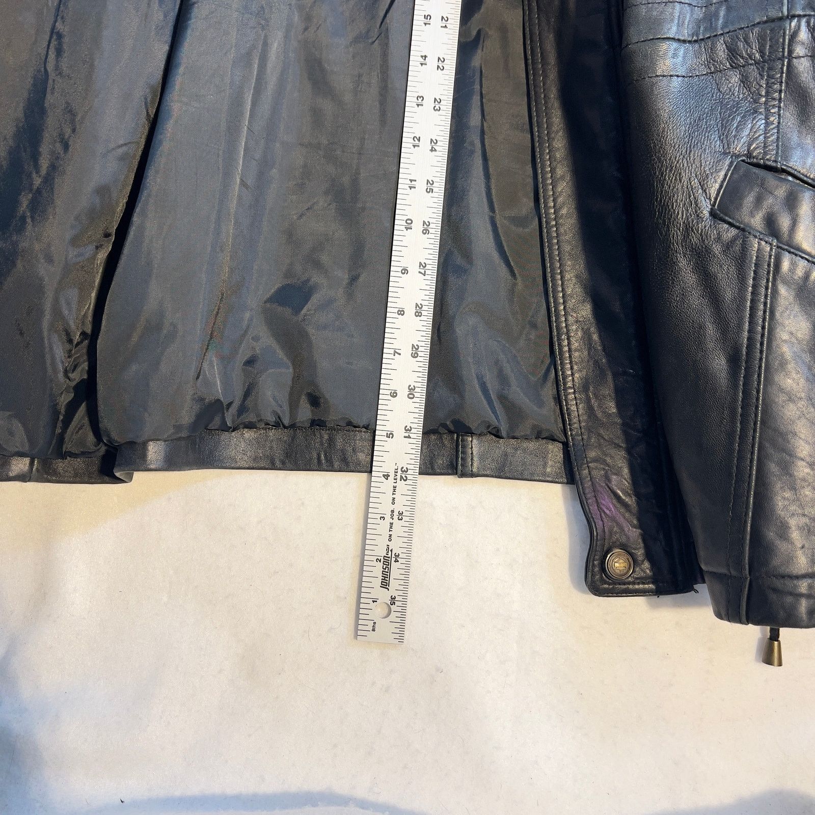 Other Colebrook Co. Lined Leather Coat Mens Large Drawstring Waist Size US L / EU 52-54 / 3 - 14 Thumbnail