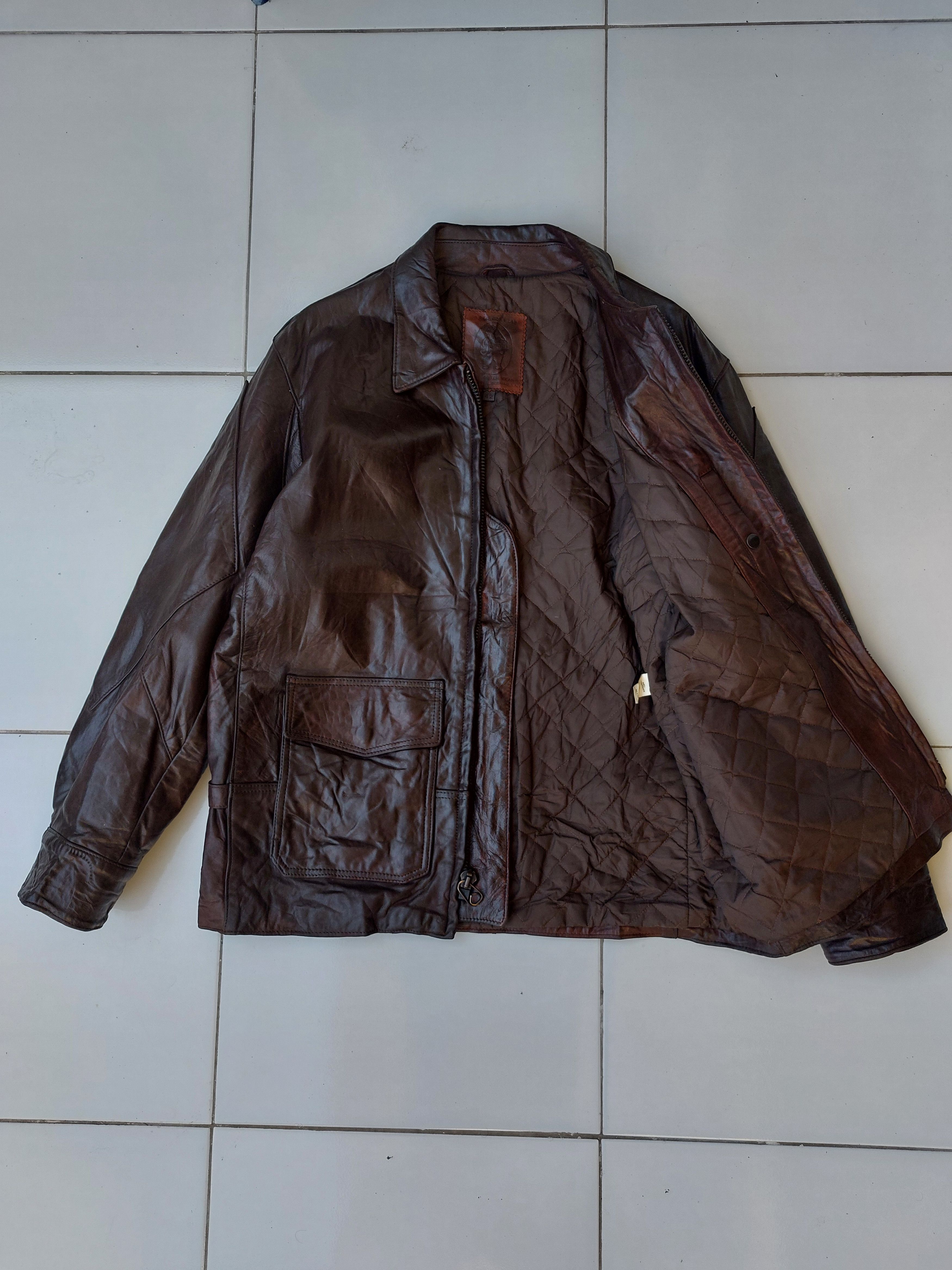 Golden Bear Golden Bear G-8 Vintage Leather Jacket Military Looks Size US L / EU 52-54 / 3 - 8 Thumbnail