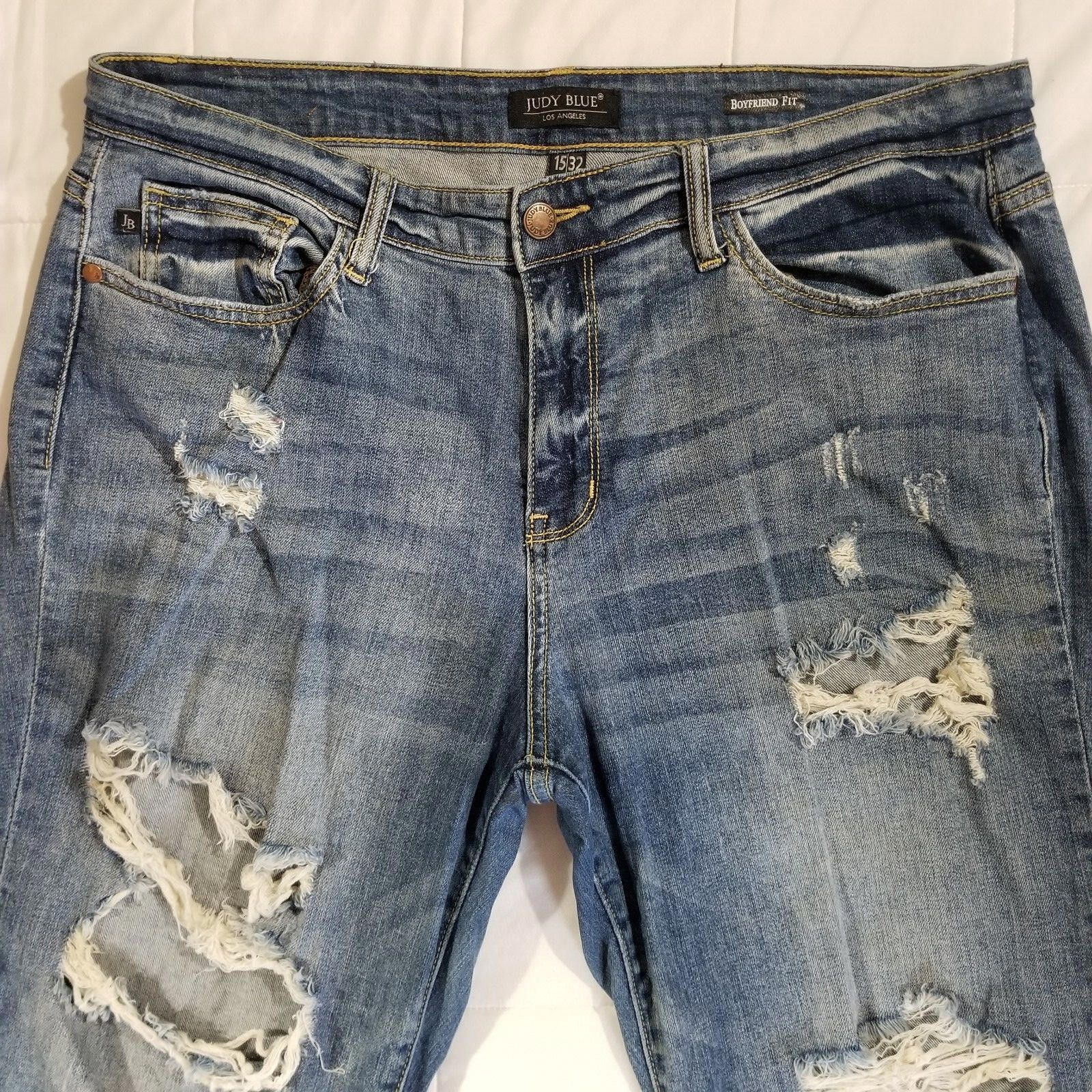 Other Judy Blue Jeans Paint Splatter Boyfriend Fit 15/32 Midrise Size 32" / US 10 / IT 46 - 3 Thumbnail