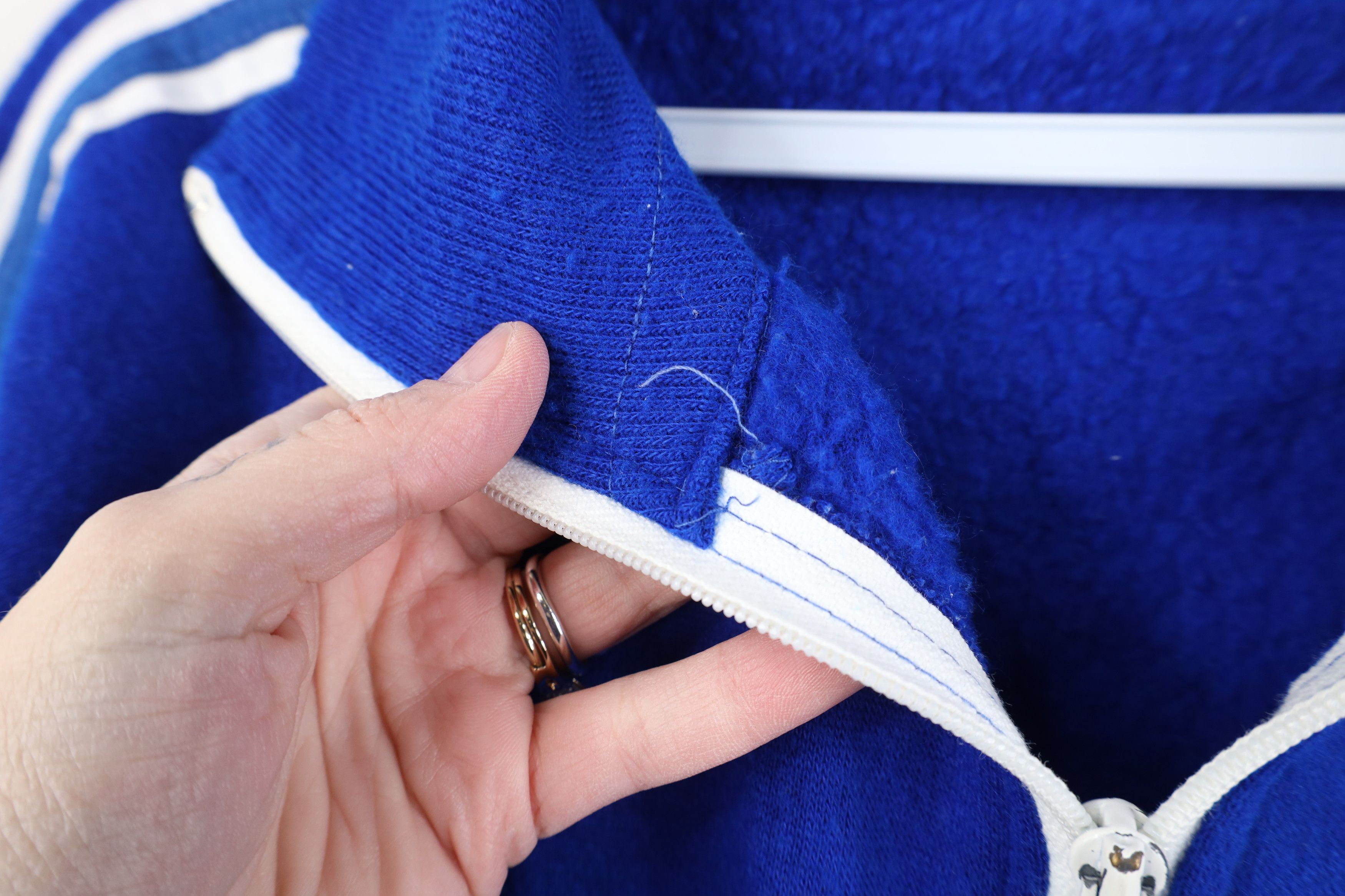 Vintage Vintage 70s Streetwear Warm Up Soccer Track Jacket Blue USA Size US L / EU 52-54 / 3 - 4 Thumbnail