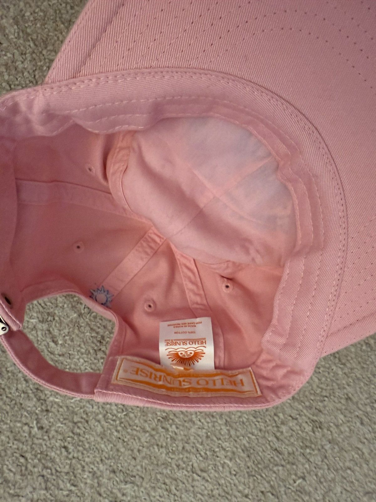 Other Hello Sunrise Washed OG Logo 6-Panel Cap (Pink) Size ONE SIZE - 4 Thumbnail