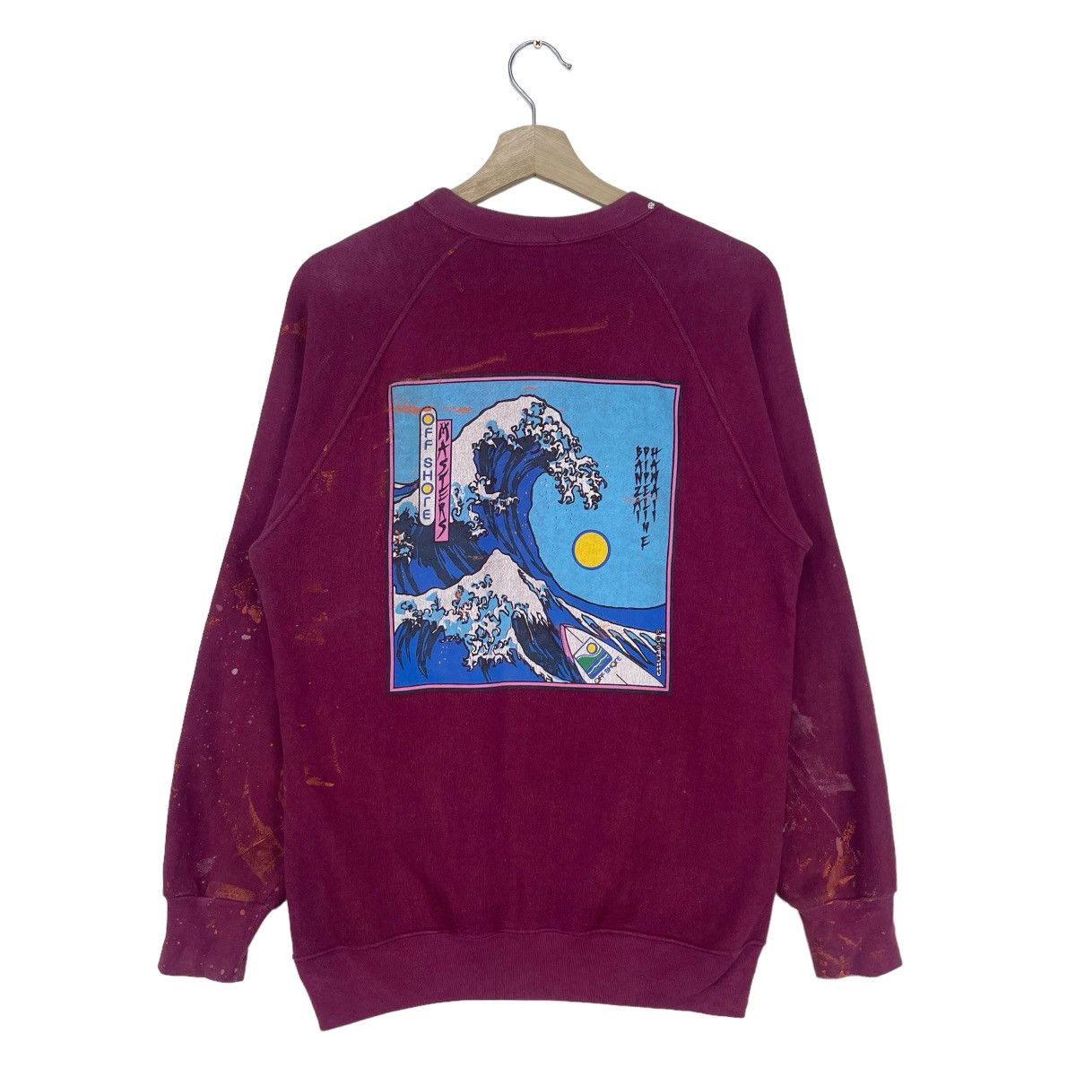 Vintage 80’s Offshore Banzai Pipeline Hawaii Sweatshirt Size US M / EU 48-50 / 2 - 1 Thumbnail