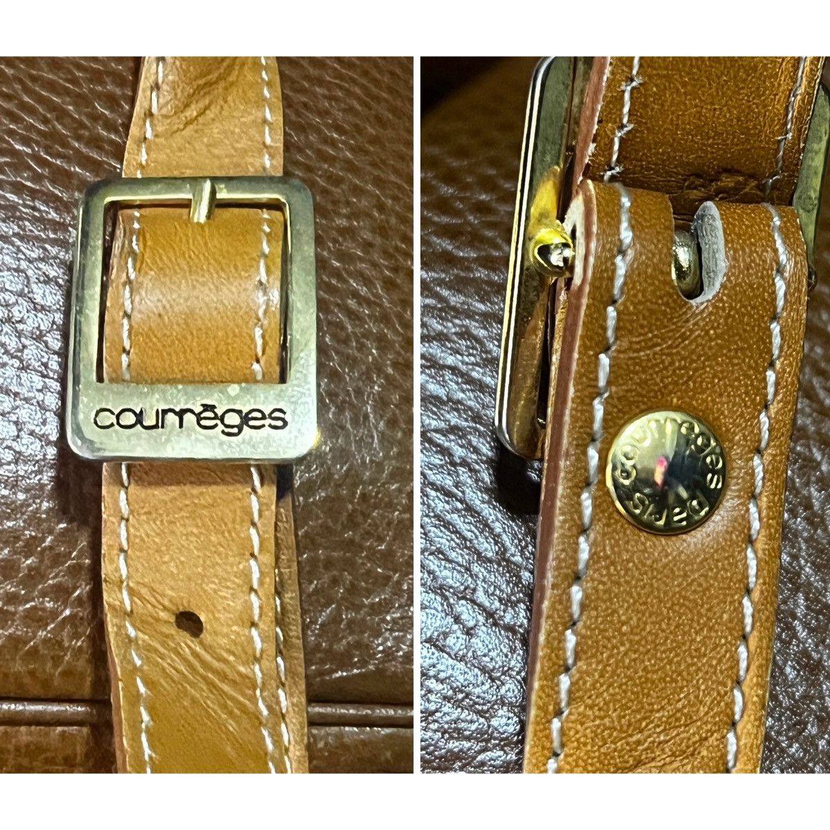 Courreges COURREGES LEATHER SLING BAG Size ONE SIZE - 3 Thumbnail