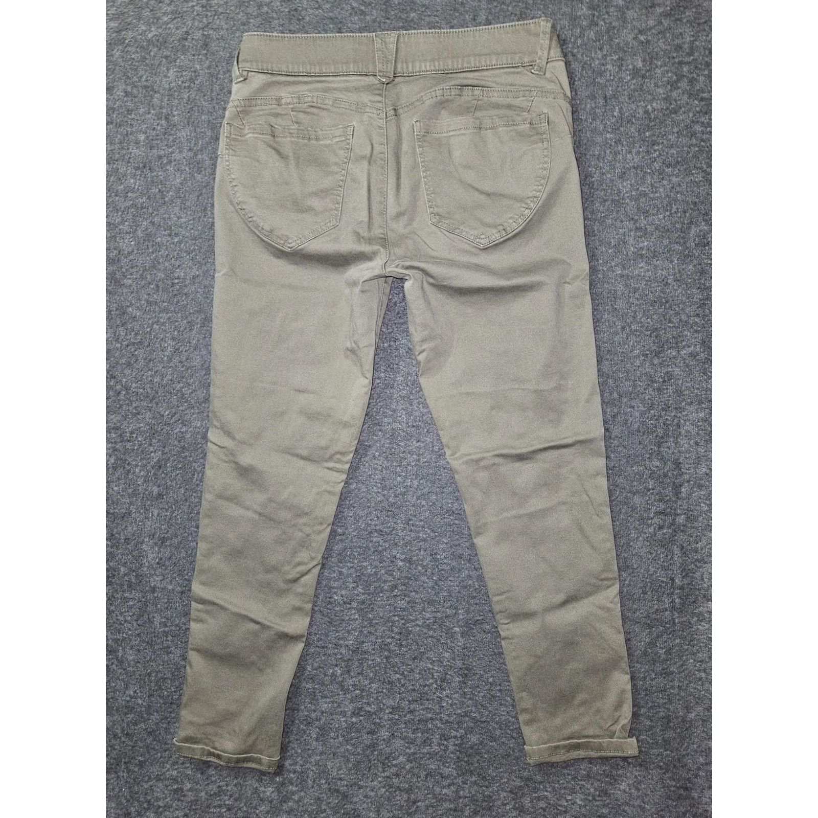Vintage Democracy Jeans Womens 8 Olive Green Ab-Solution Skinny Stretch Ankle Twill Jeans Size 30" / US 8 / IT 44 - 6 Thumbnail