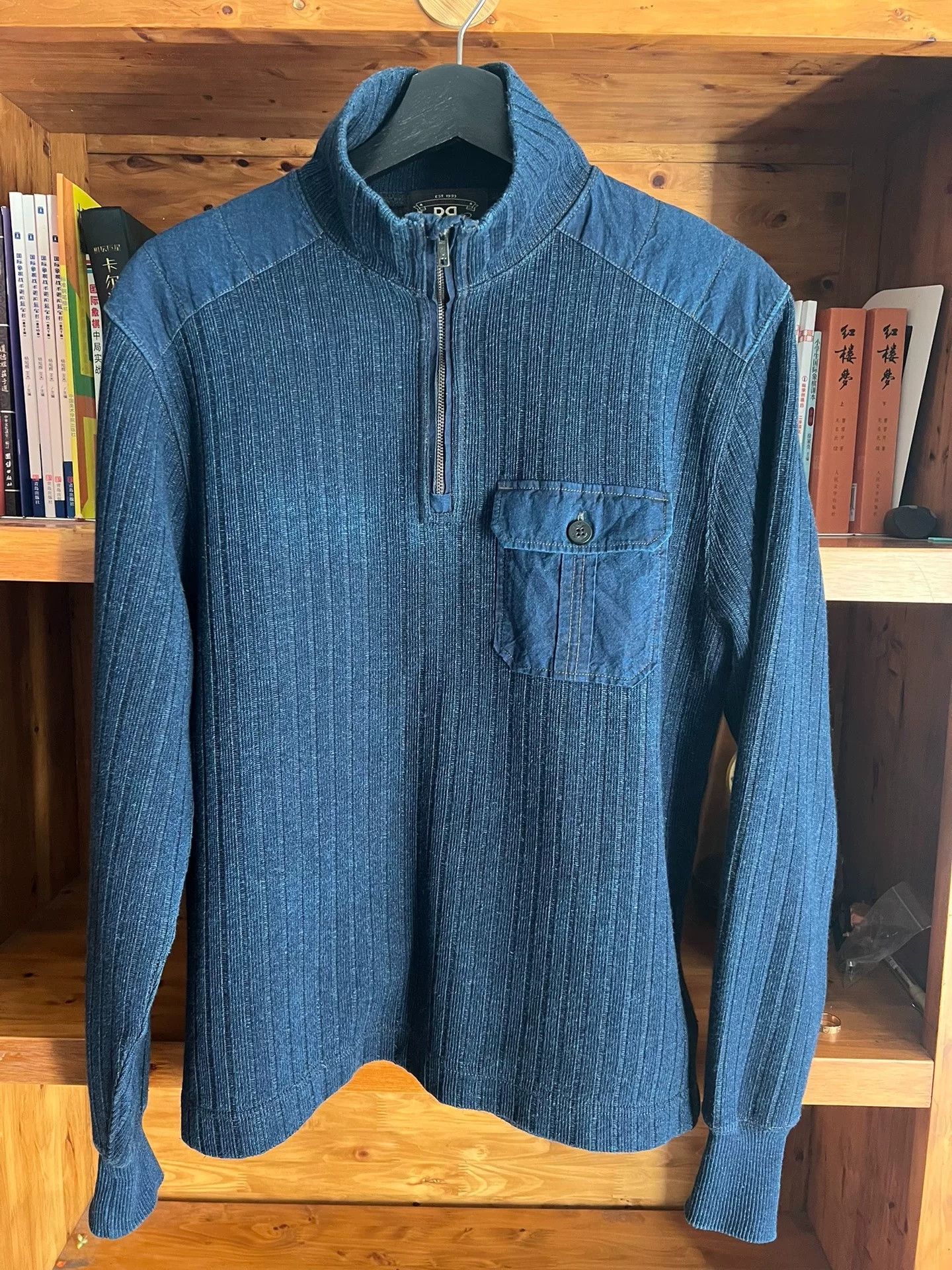 RRL Ralph Lauren RRL Double RL Indigo Knit Pullover Size US M / EU 48-50 / 2 - 1 Thumbnail