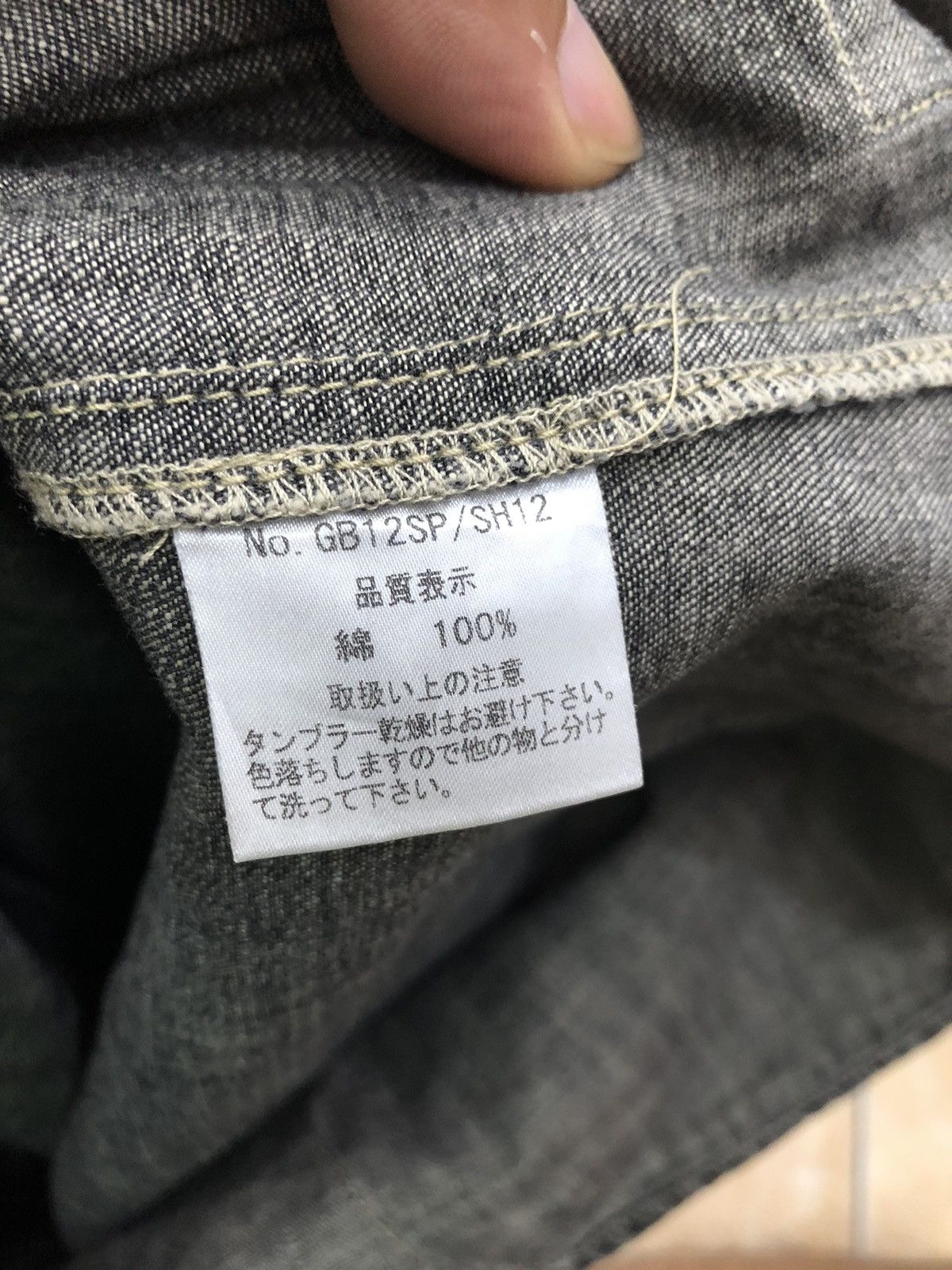 If Six Was Nine Glamb Japan Snap Button Distressed Denim shirt Size US S / EU 44-46 / 1 - 11 Thumbnail