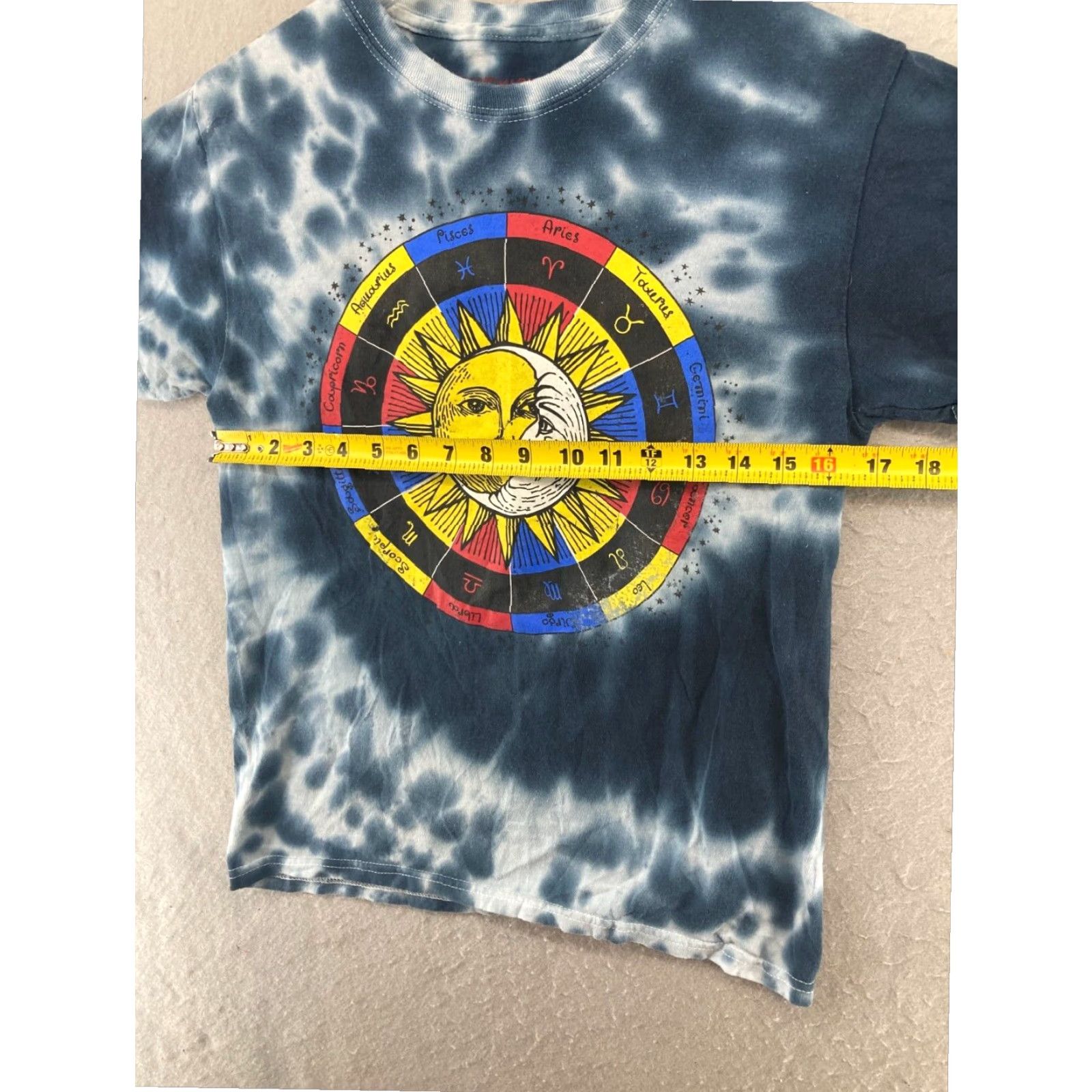 Vintage Zodiac Mens Small Tye Dye Shirt Size US S / EU 44-46 / 1 - 2 Thumbnail