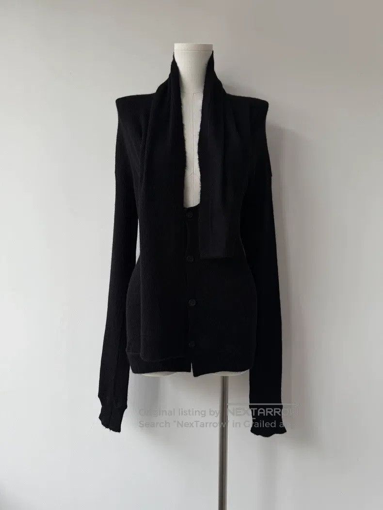 Yohji Yamamoto Yohji Yamamoto size 3 16SS Show Shaped Rib Collar Wool Card Size L / US 10 / IT 46 - 1 Thumbnail