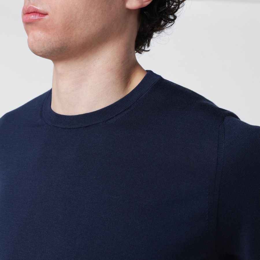 Drumohr o1d2blof0226 Cotton T-Shirt in Blue Size US M / EU 48-50 / 2 - 4 Thumbnail