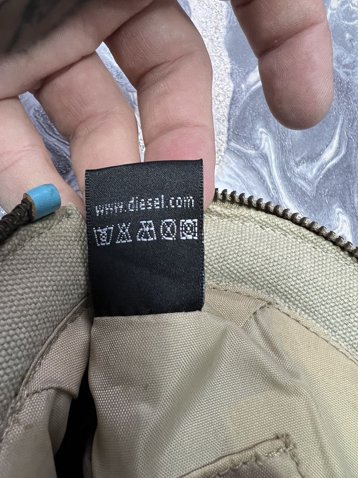 Diesel Vintage 90S Y2K Hobo Tote Diesel Avant Gard Linen Bag Size ONE SIZE - 7 Thumbnail