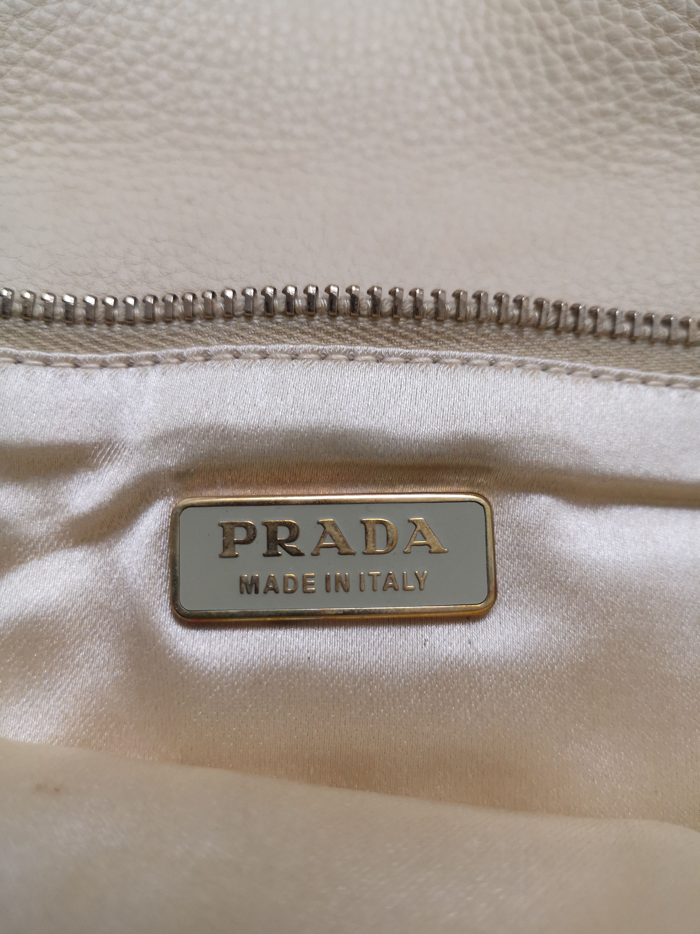 Prada Calf Leather Shoulder Bag With Antique Brass Hardware Size ONE SIZE - 3 Thumbnail