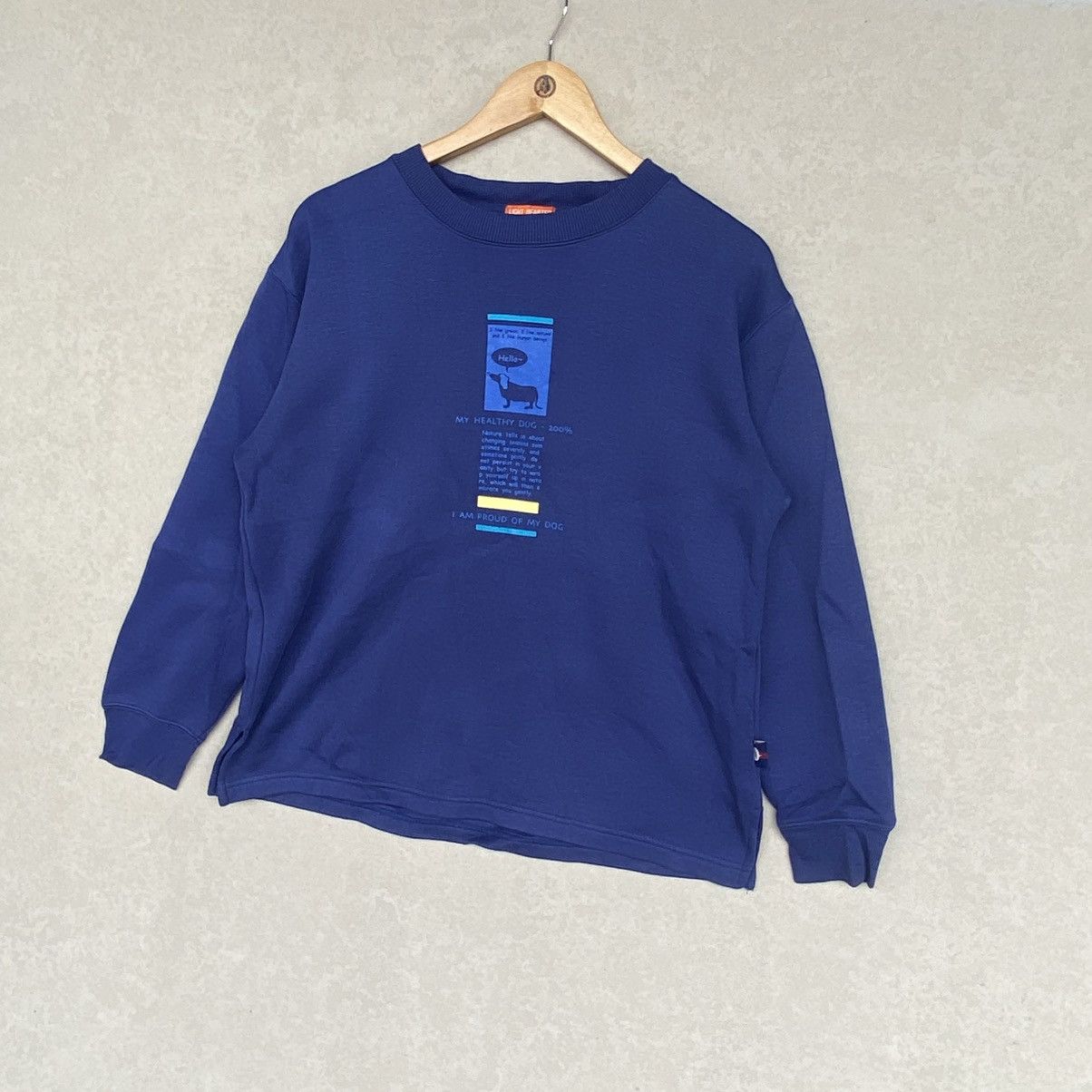 Other Vintage Light Hearted Printed Crewneck Sweatshirt Navy Blue Size S / US 4 / IT 40 - 2 Thumbnail