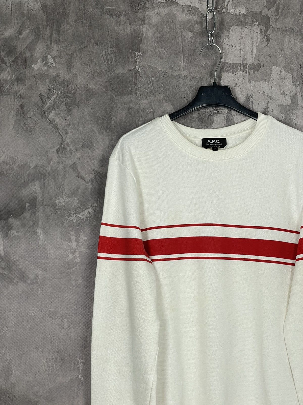 A.P.C. × Japanese Brand Y2K Vintage 90s APC Sweatshirt Japanese A.P.C. Crewneck Size US M / EU 48-50 / 2 - 3 Thumbnail